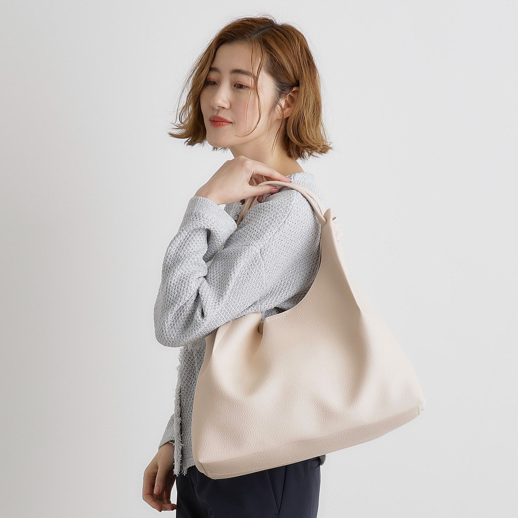 grove「タックハンドルトート」|トートバッグ|