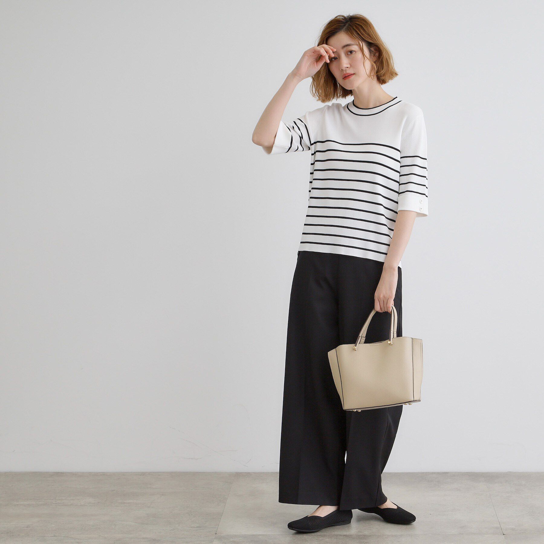 grove「【人間工学】サイドバイカラー2WAYトート【入卒対応可】」|トートバッグ|