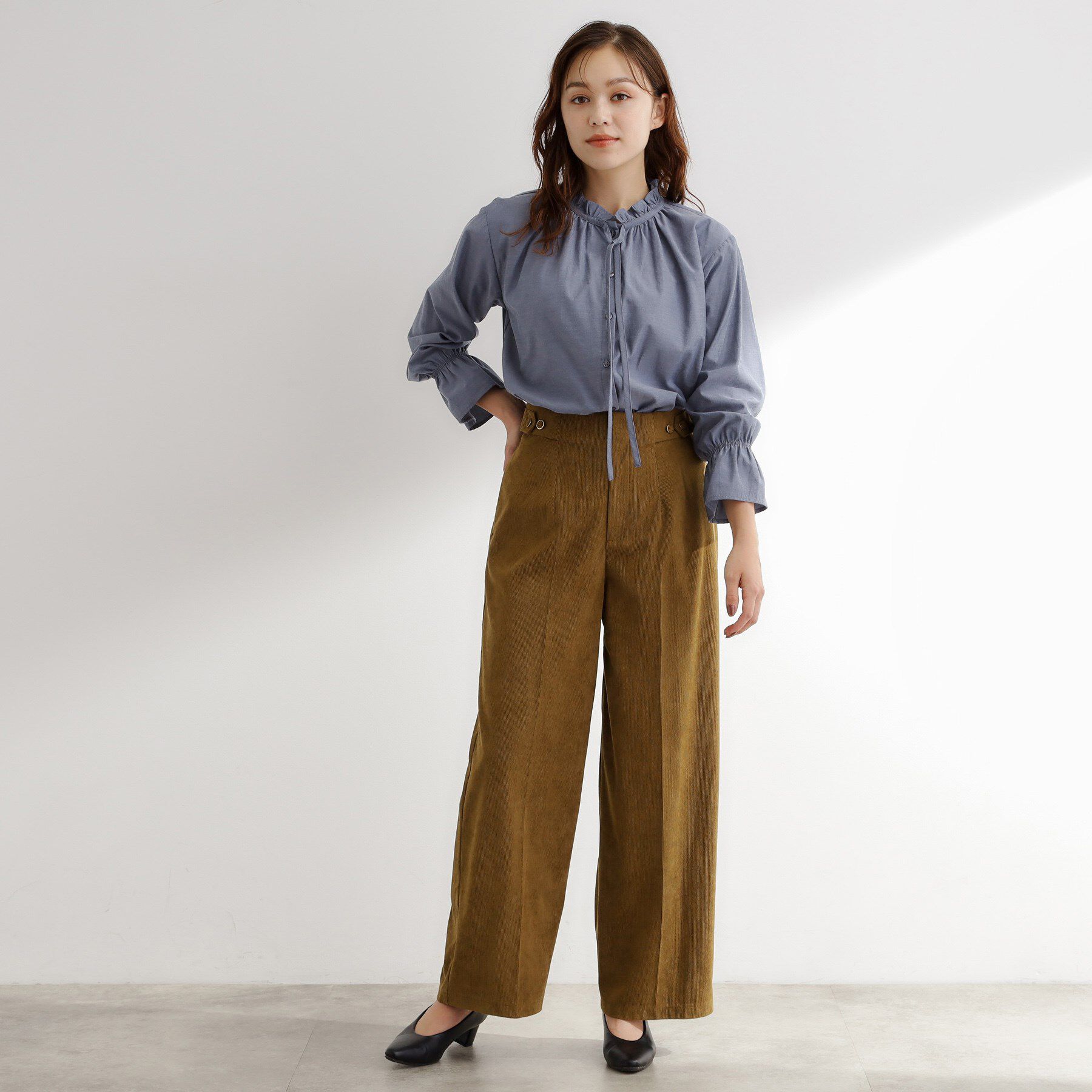 grove「【石川梨華さん着用】フリルカラーリボンブラウス」|シャツ・ブラウス|