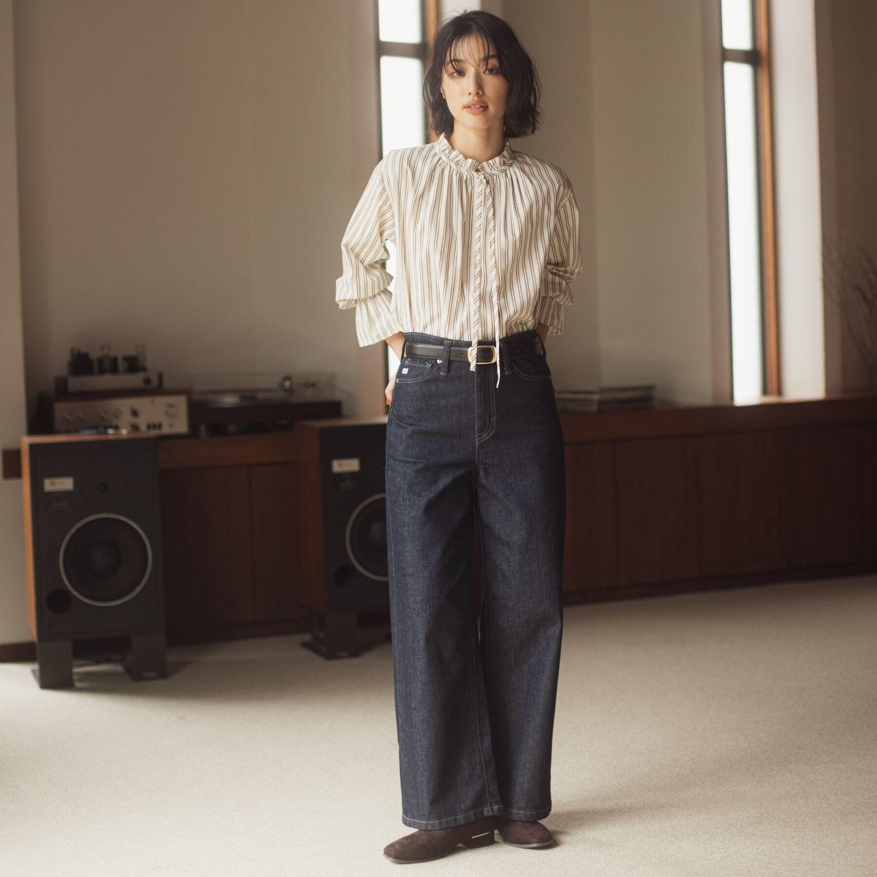 grove「【石川梨華さん着用】フリルカラーリボンブラウス」|シャツ・ブラウス|