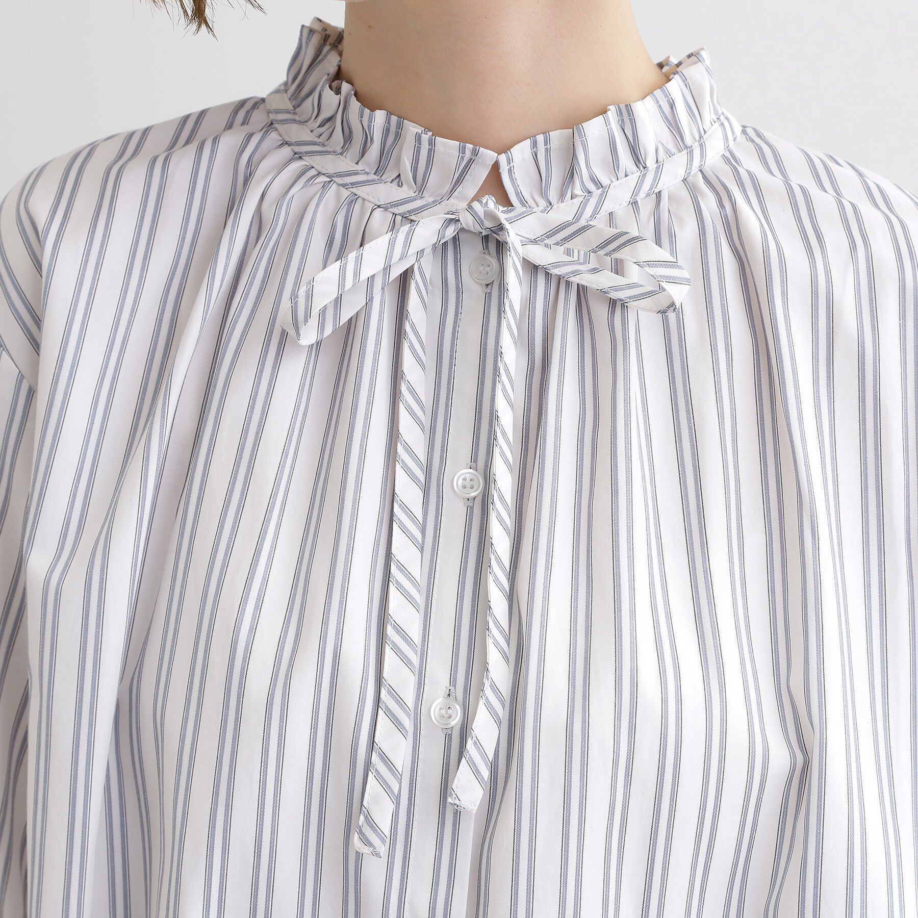 grove「【石川梨華さん着用】フリルカラーリボンブラウス」|シャツ・ブラウス|