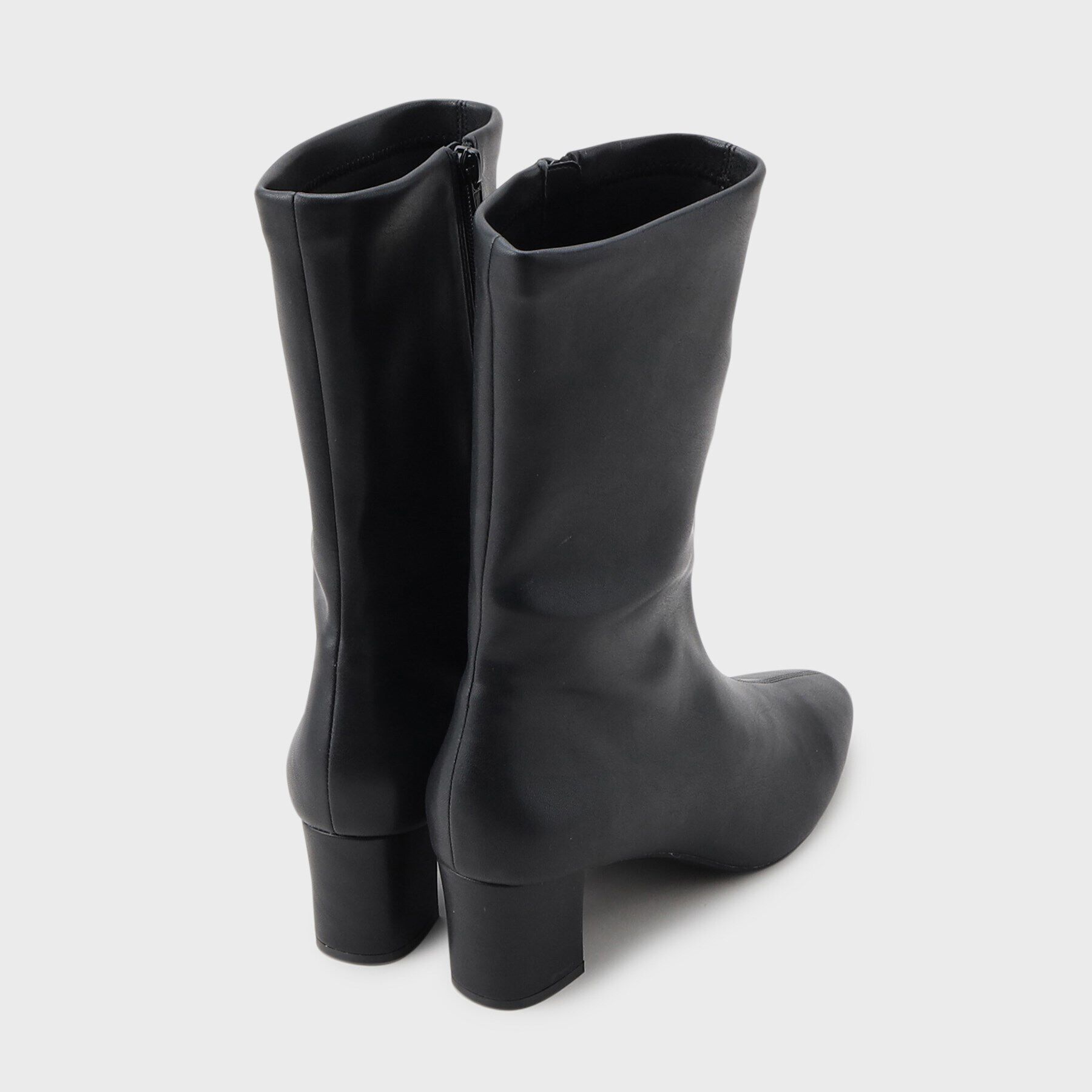 INDIVI「【新作ブーツ！】ストレッチミドル丈ブーツ」|ショートブーツ|