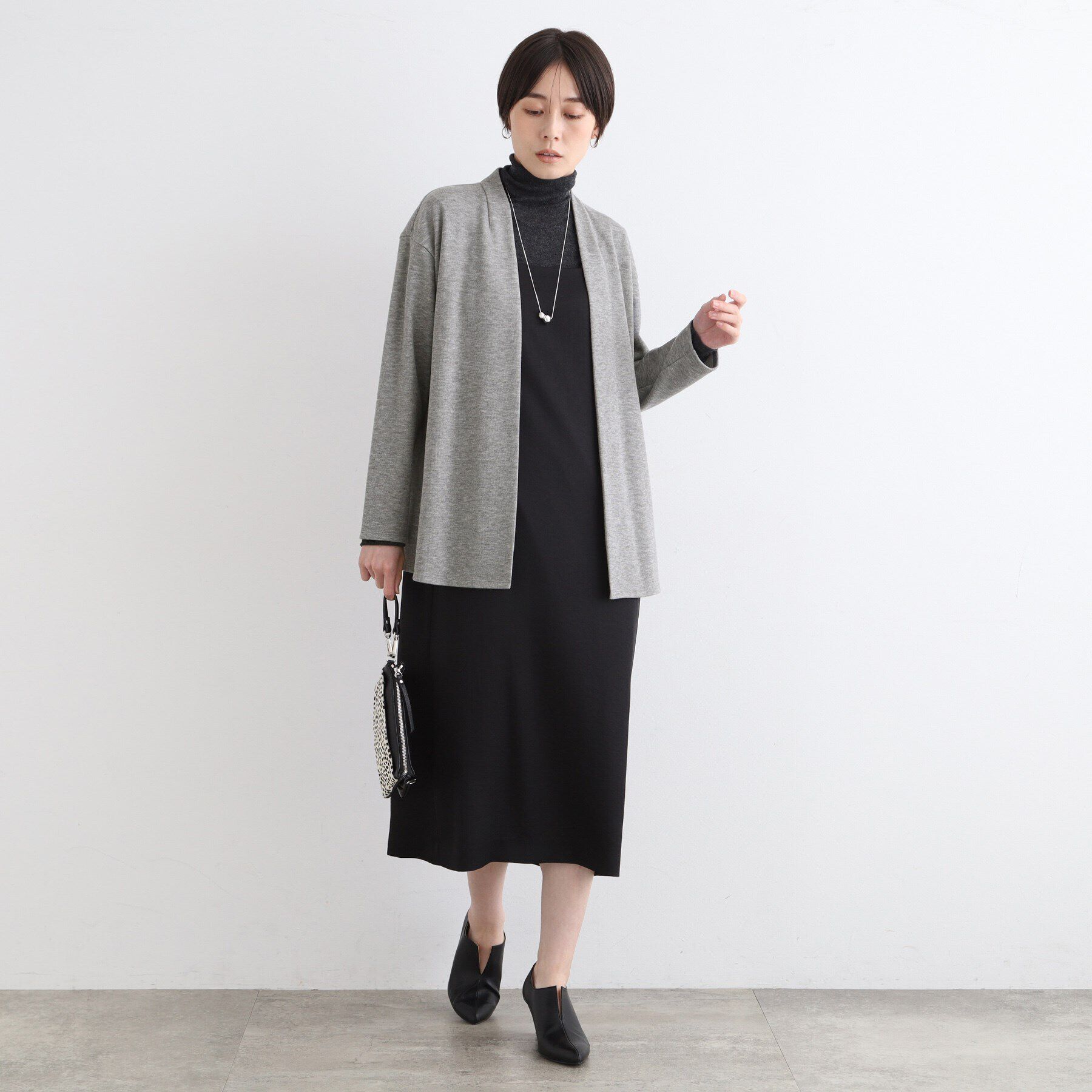 INDIVI「【洗える／UVケア／SETUP可能】ライトジャージカーディガン」|カーディガン|