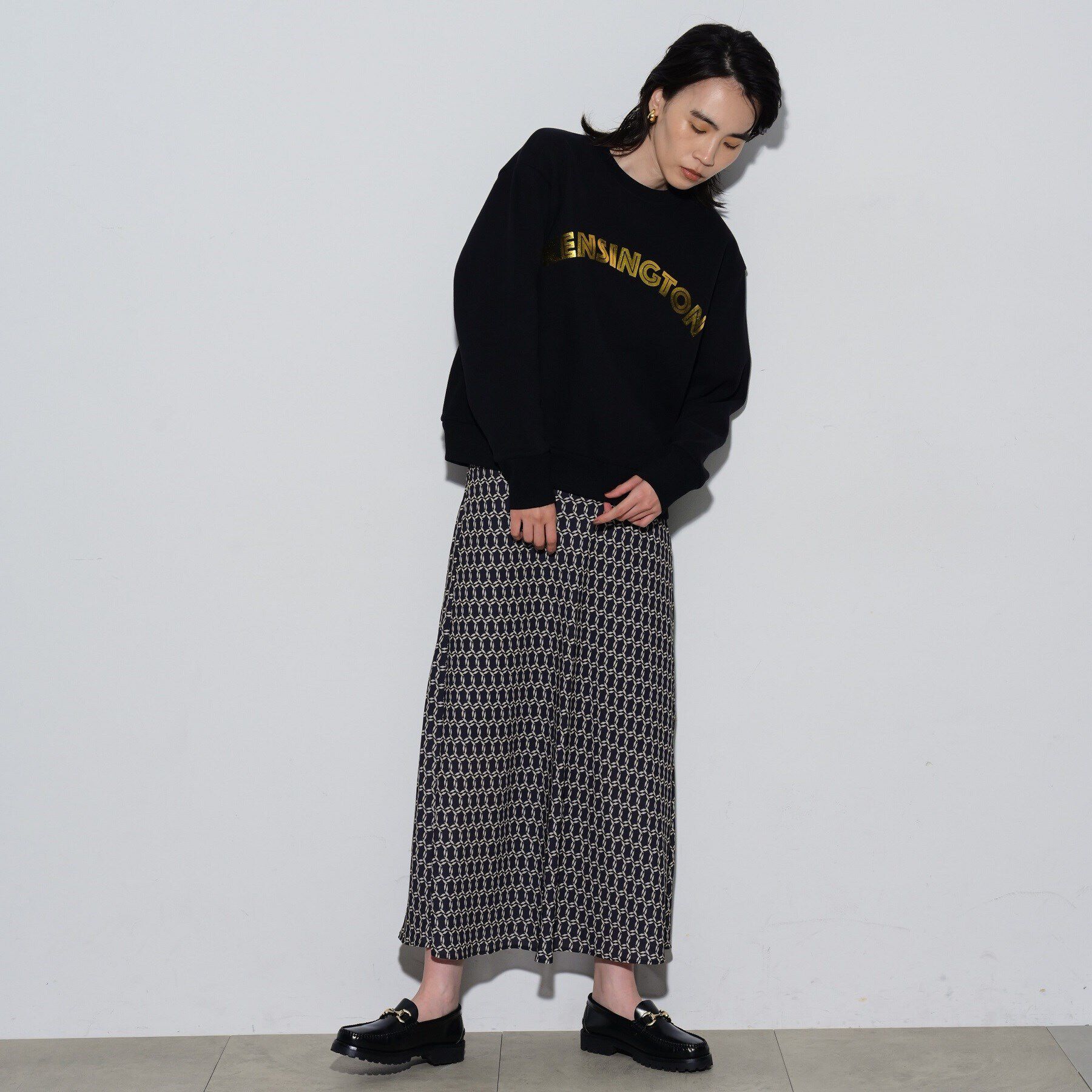 GALLEST「ヴィンテージ柄フレアスカート」|スカート|