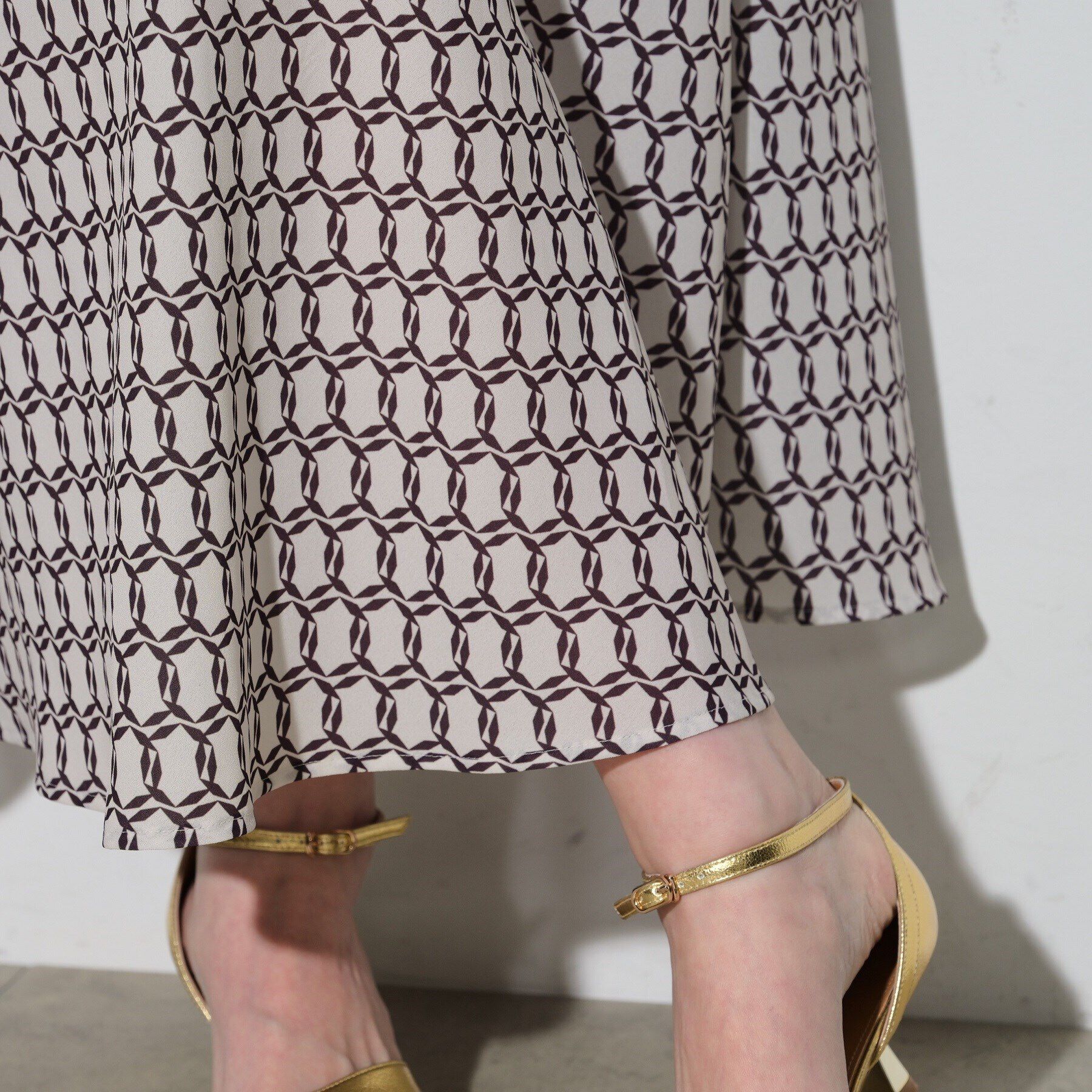 GALLEST「ヴィンテージ柄フレアスカート」|スカート|