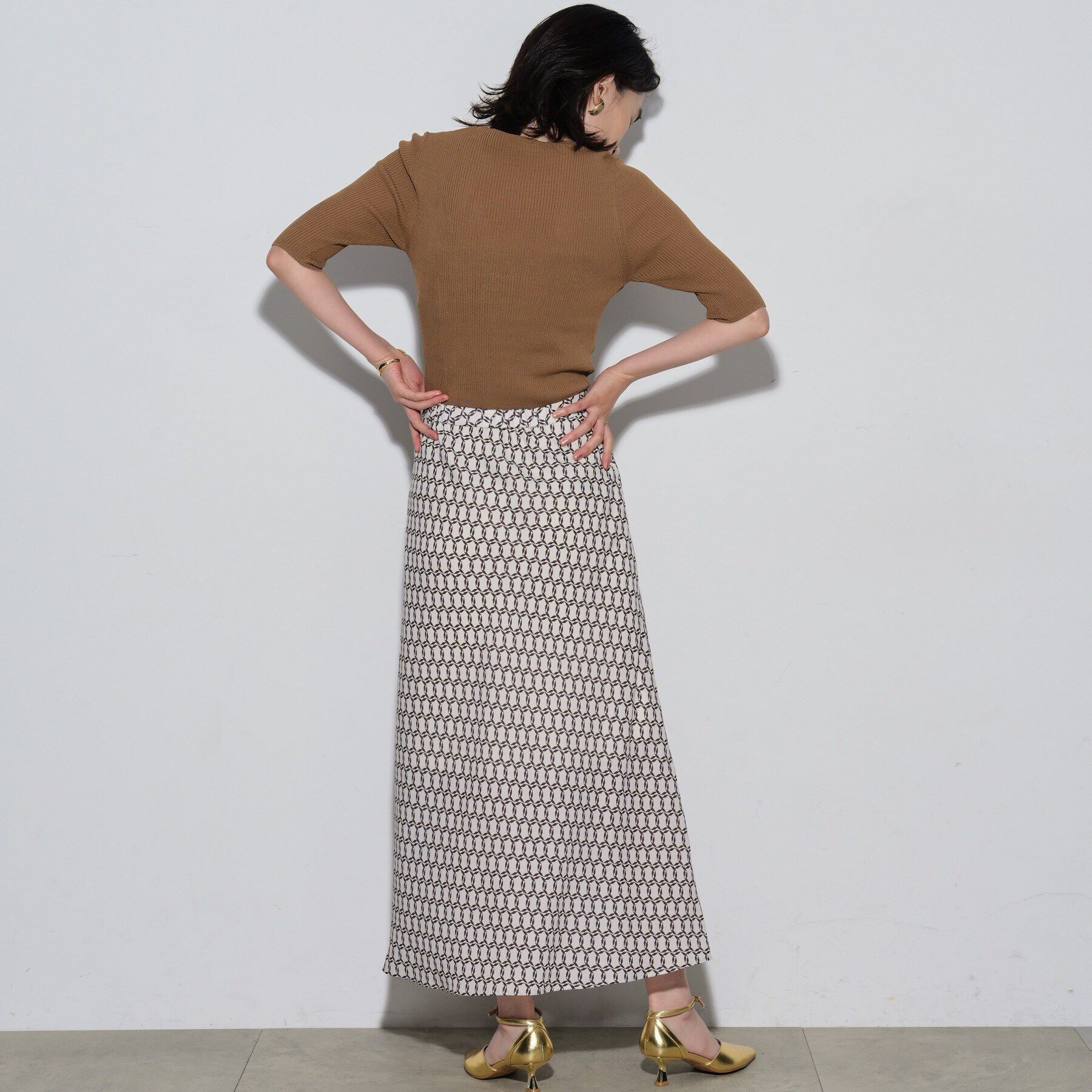 GALLEST「ヴィンテージ柄フレアスカート」|スカート|