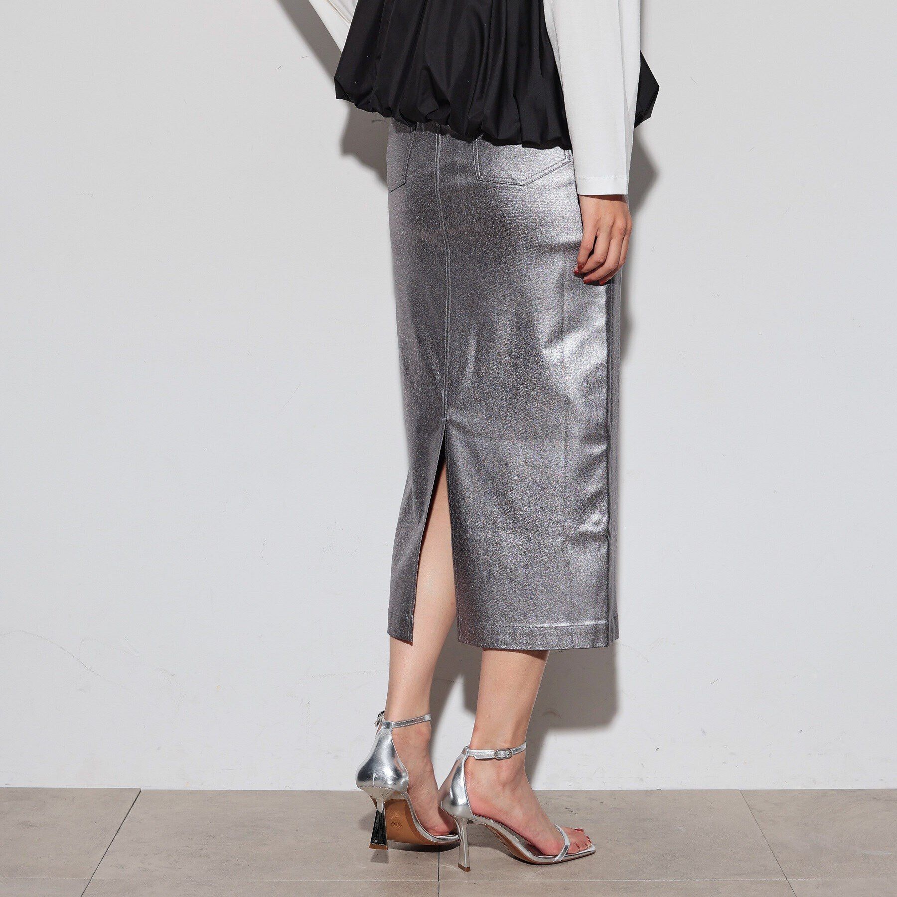 GALLEST「グリッターストレッチタイトスカート」|スカート|