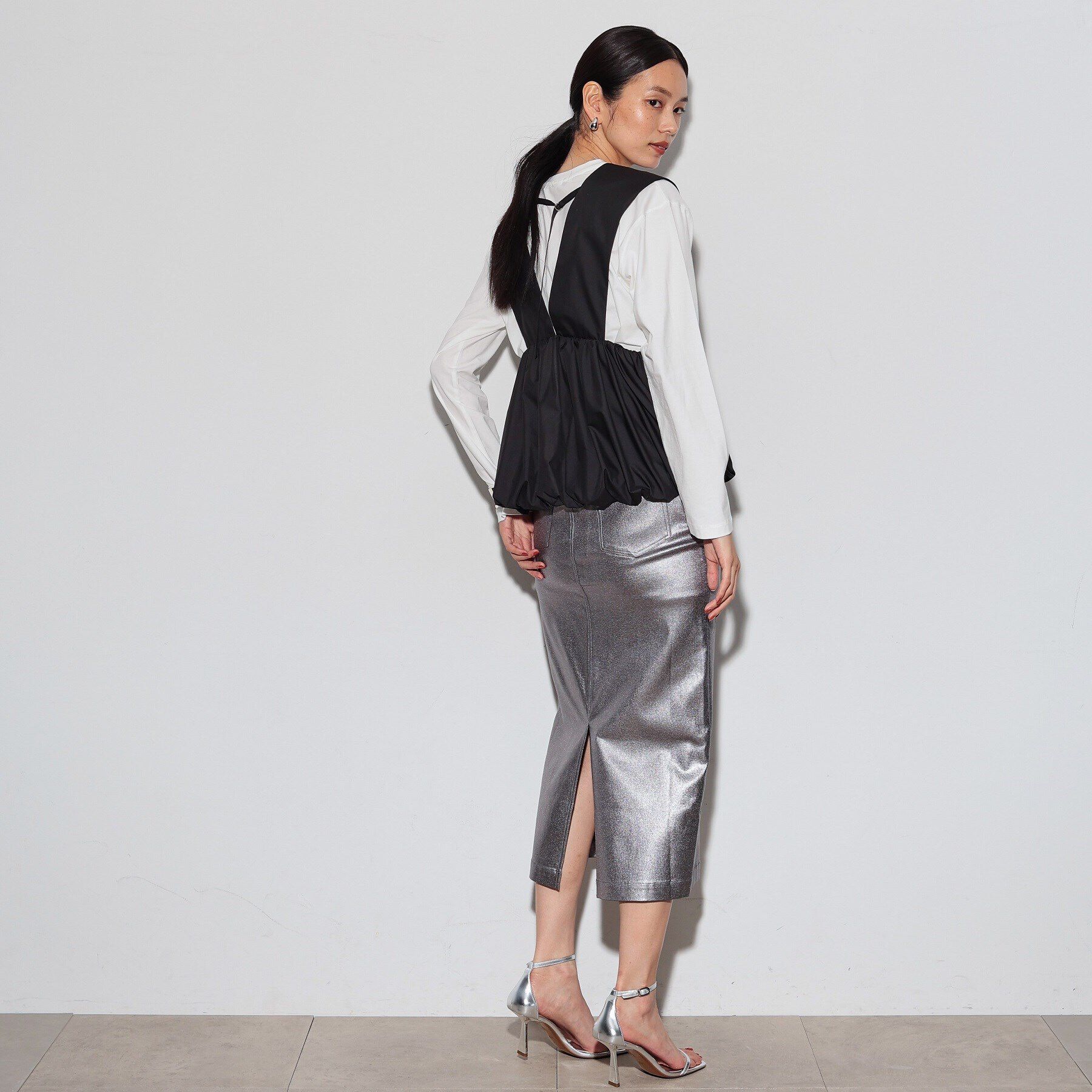 GALLEST「グリッターストレッチタイトスカート」|スカート|