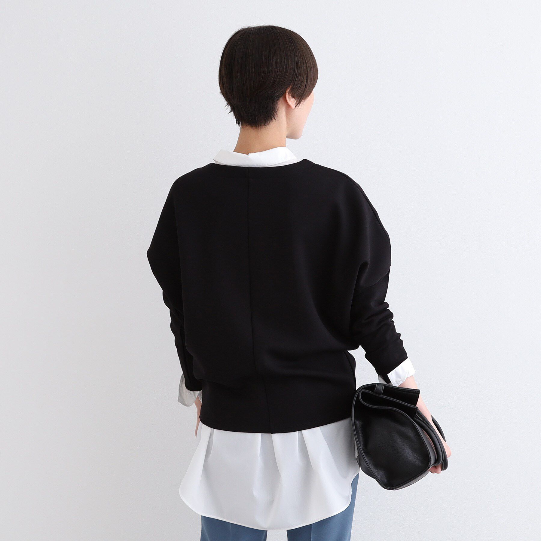 INDIVI「【洗える】ダンボール フォルムトップス」|Tシャツ・カットソー|