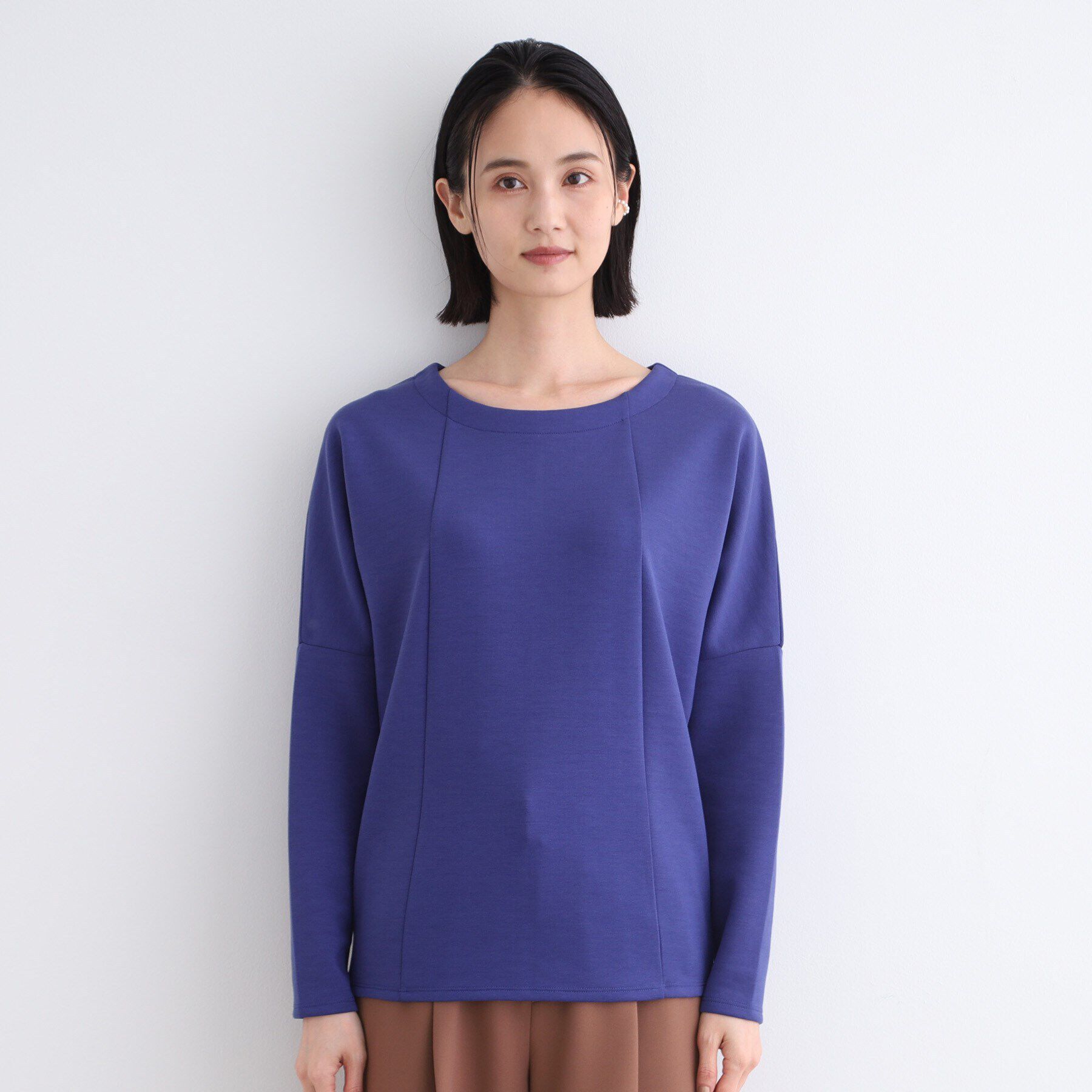 INDIVI「【洗える】ダンボール フォルムトップス」|Tシャツ・カットソー|