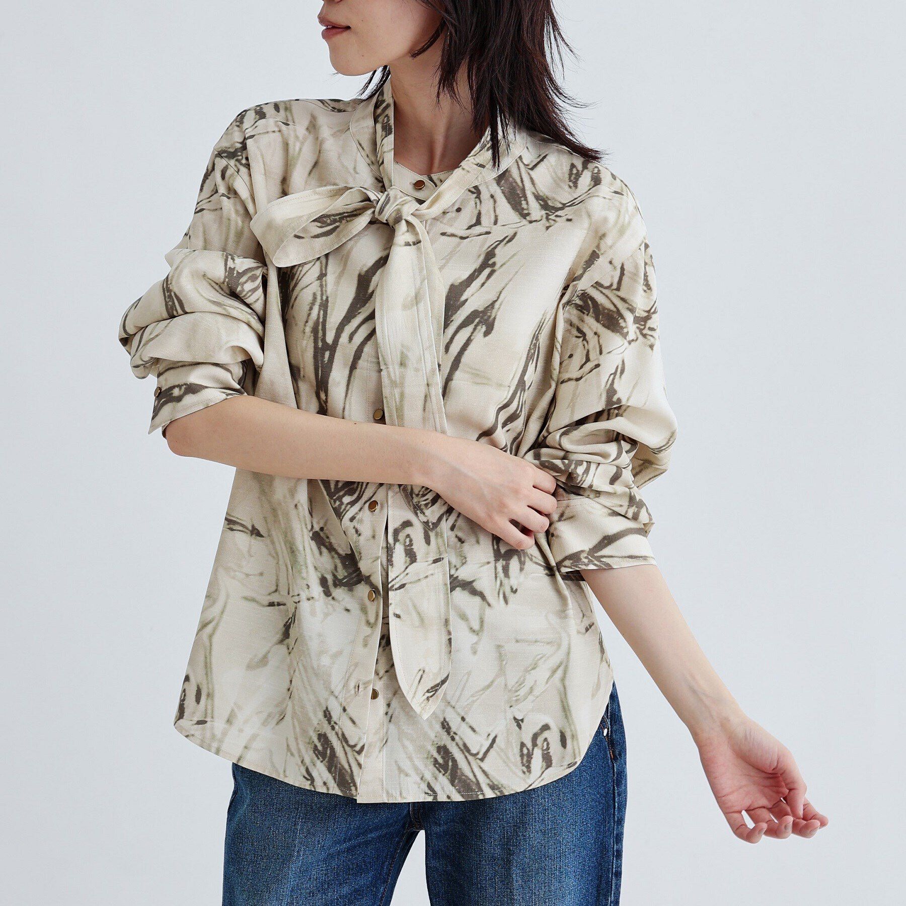 GALLEST「ウォータープリントシャツ」|シャツ・ブラウス|