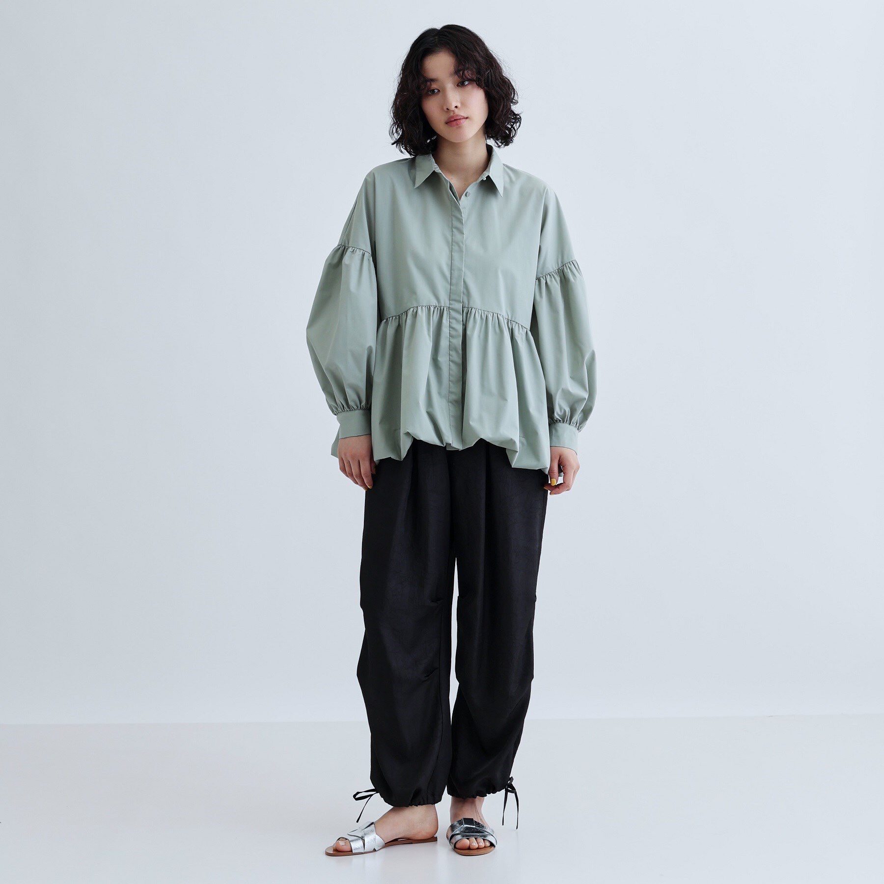 GALLEST「バルーンペプラムブラウス」|シャツ・ブラウス|