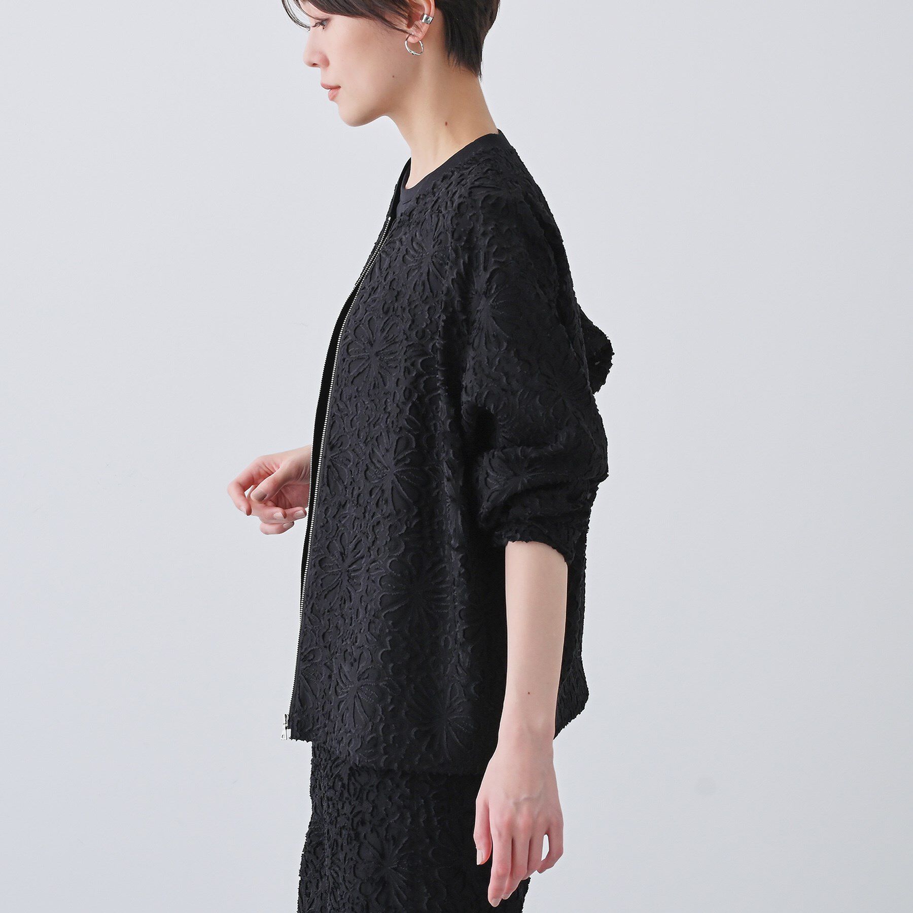 INDIVI「【日本製／SETUP可能】オーバーサイズブルゾン」|シャツ・ブラウス|