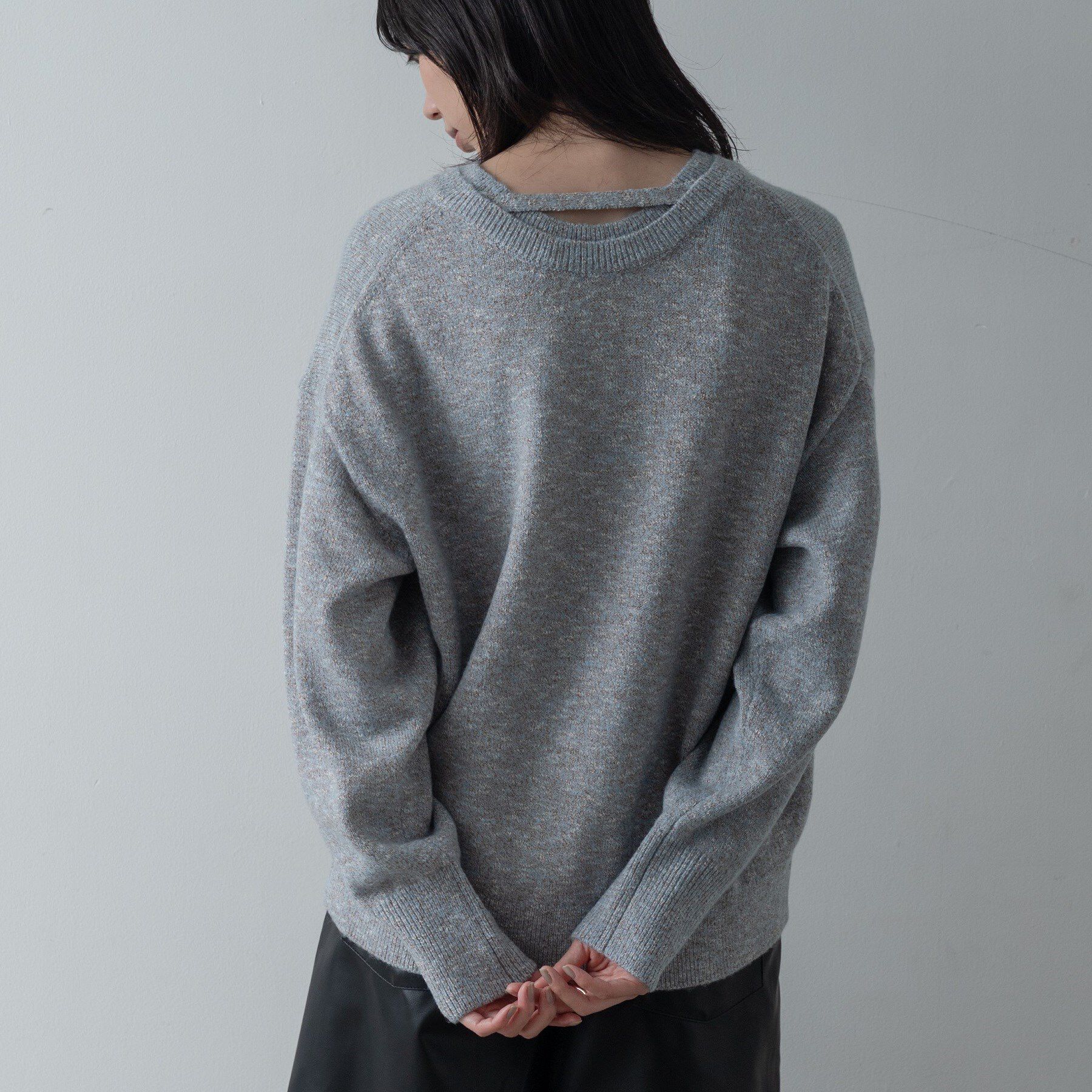 GALLEST「レイヤーネックメランジラメニット」|ニット・セーター|