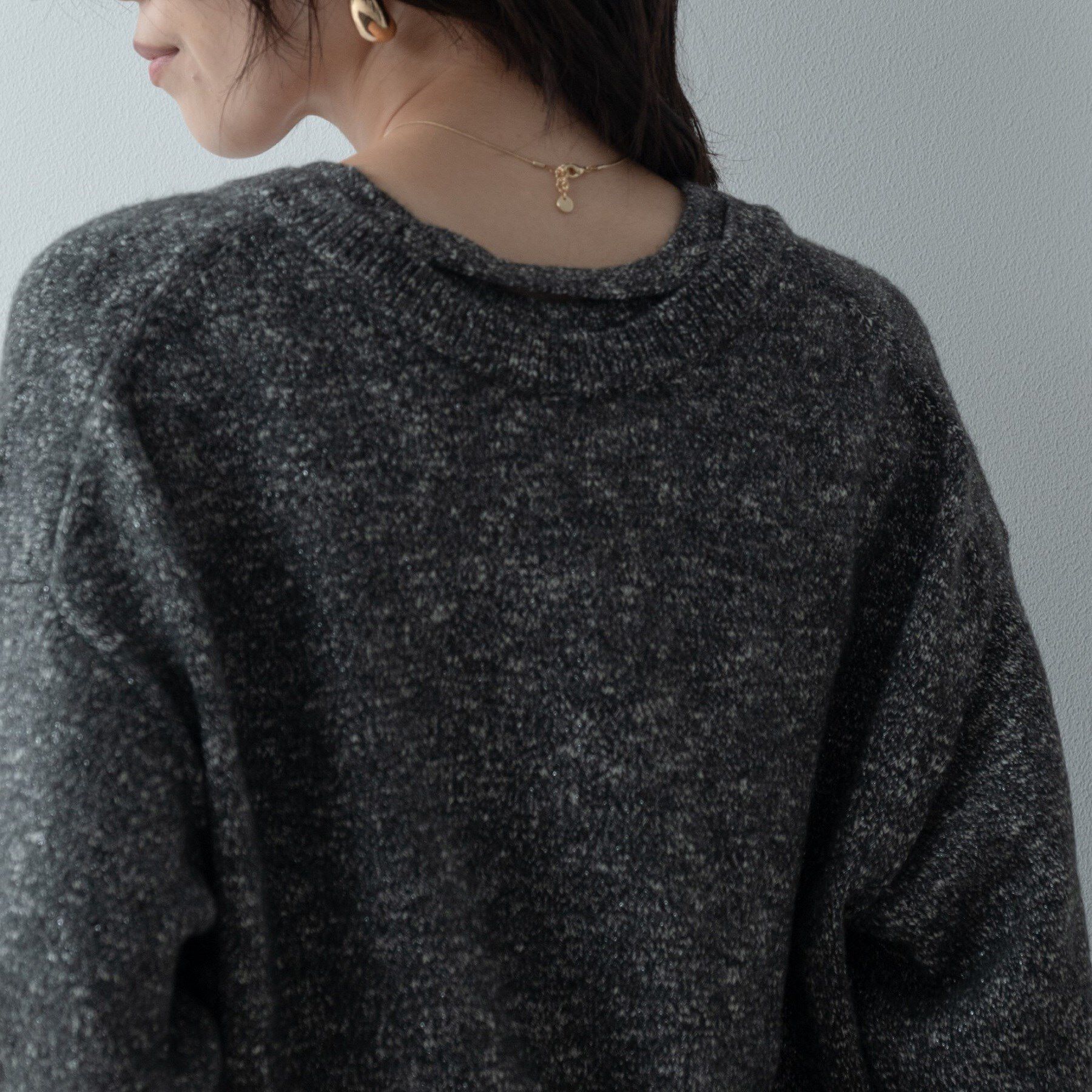 GALLEST「レイヤーネックメランジラメニット」|ニット・セーター|