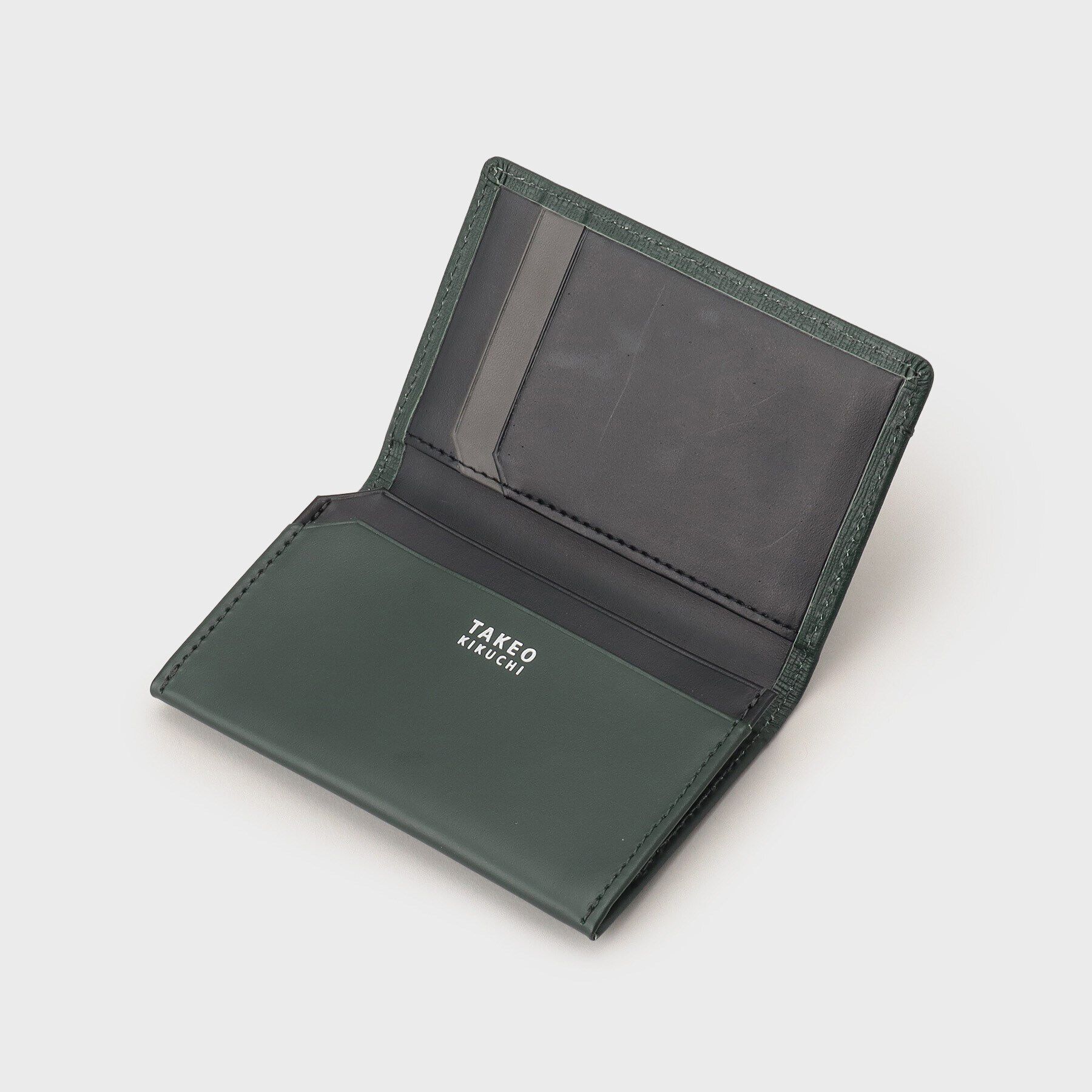 TAKEO KIKUCHI「配色型押しレザー名刺入れ&ICカード段付き」|名刺入れ・カードケース|