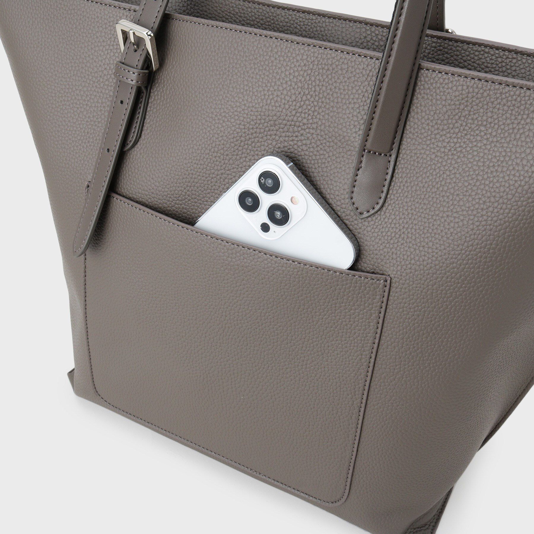 TAKEO KIKUCHI「レザーハンドル シュリンクPU トート」|トートバッグ|