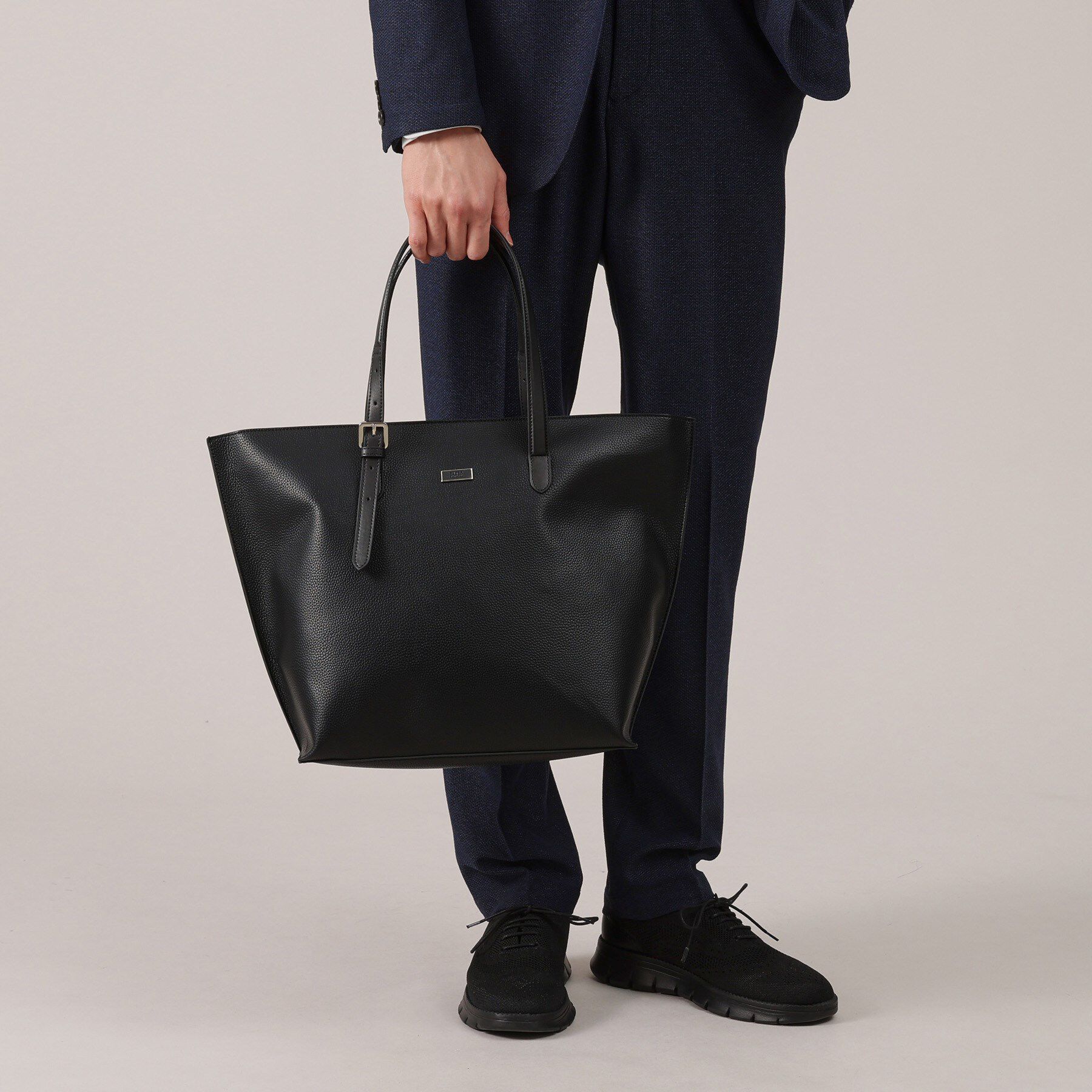 TAKEO KIKUCHI「レザーハンドル シュリンクPU トート」|トートバッグ|