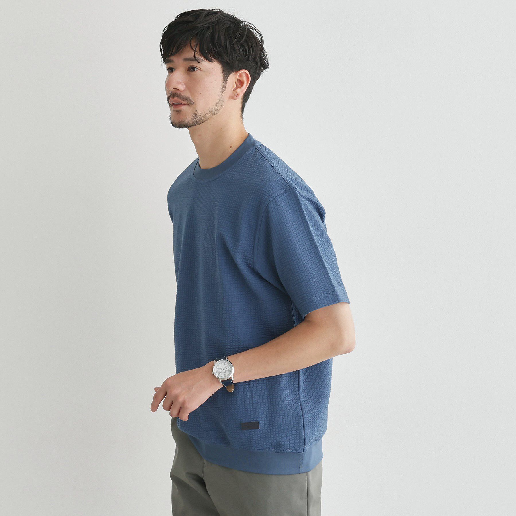 TAKEO KIKUCHI「【抗菌防臭】サッカージャージプルオーバー」|Tシャツ・カットソー|