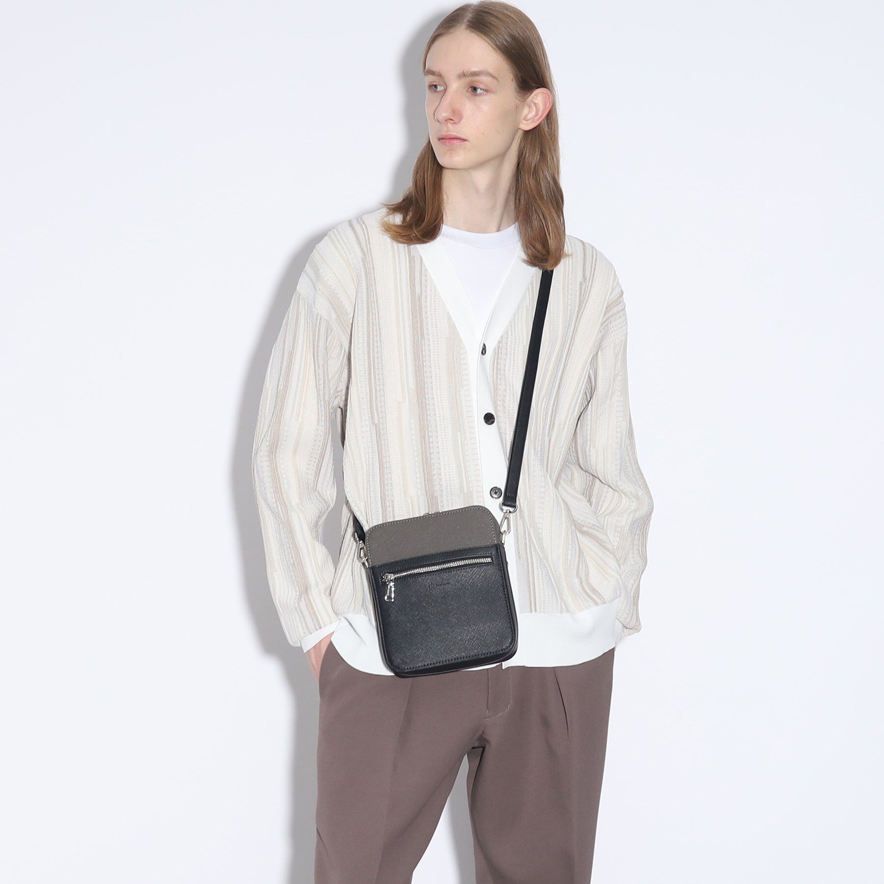 tk.TAKEO KIKUCHI「バイカラースクエアボックスショルダーバッグ」|ショルダー・メッセンジャー|