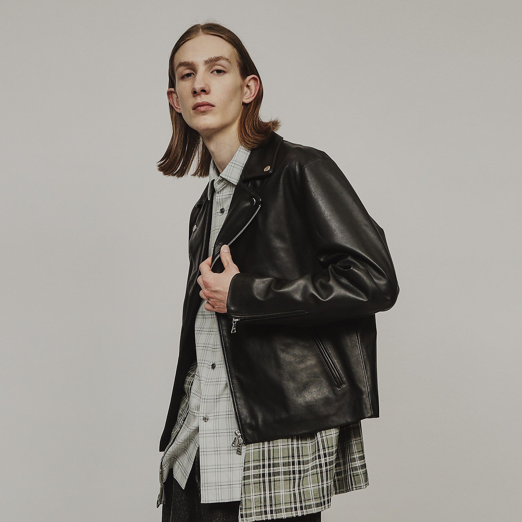 tk.TAKEO KIKUCHI「ラムレザーダブルライダースジャケット」|ライダースジャケット|