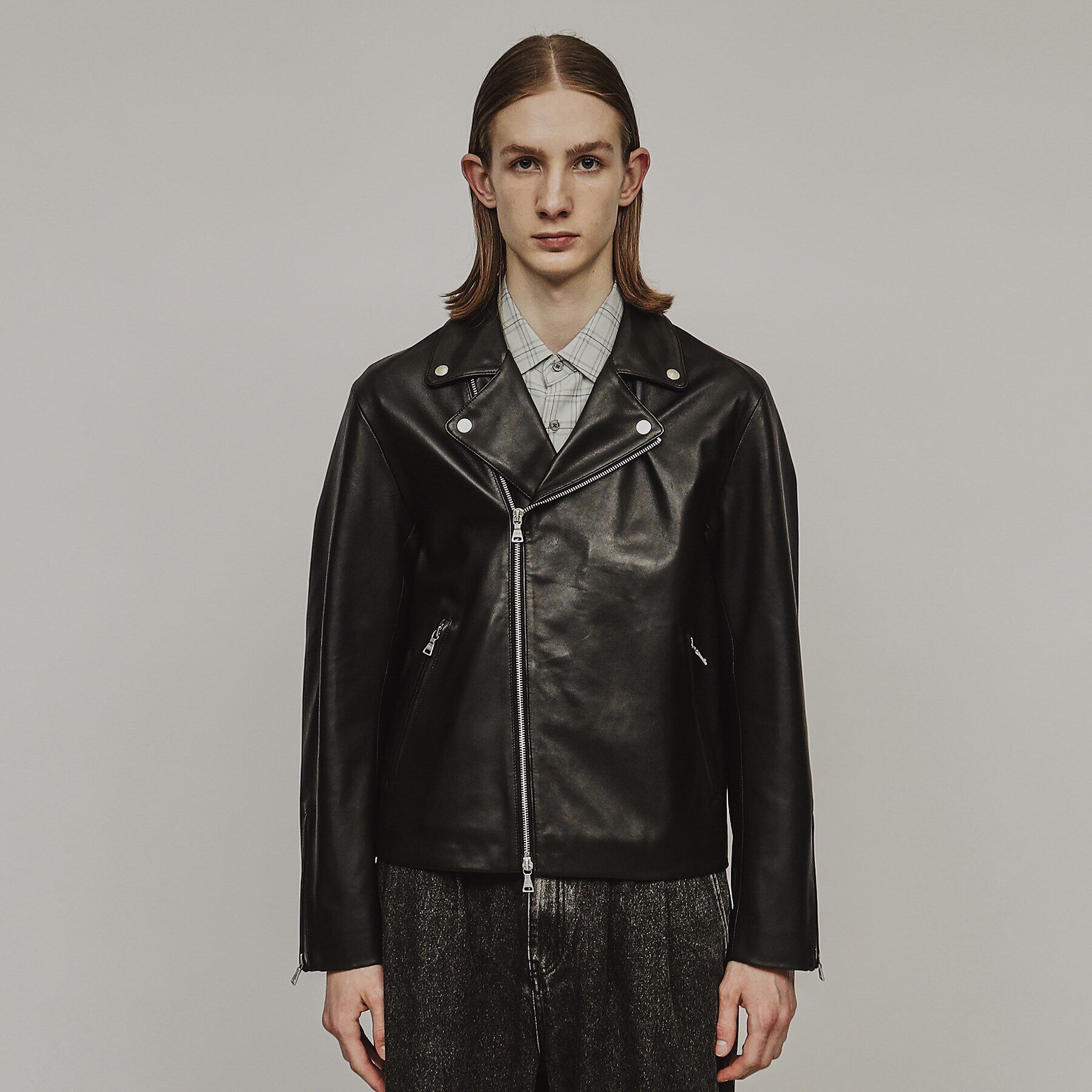 tk.TAKEO KIKUCHI「ラムレザーダブルライダースジャケット」|ライダースジャケット|