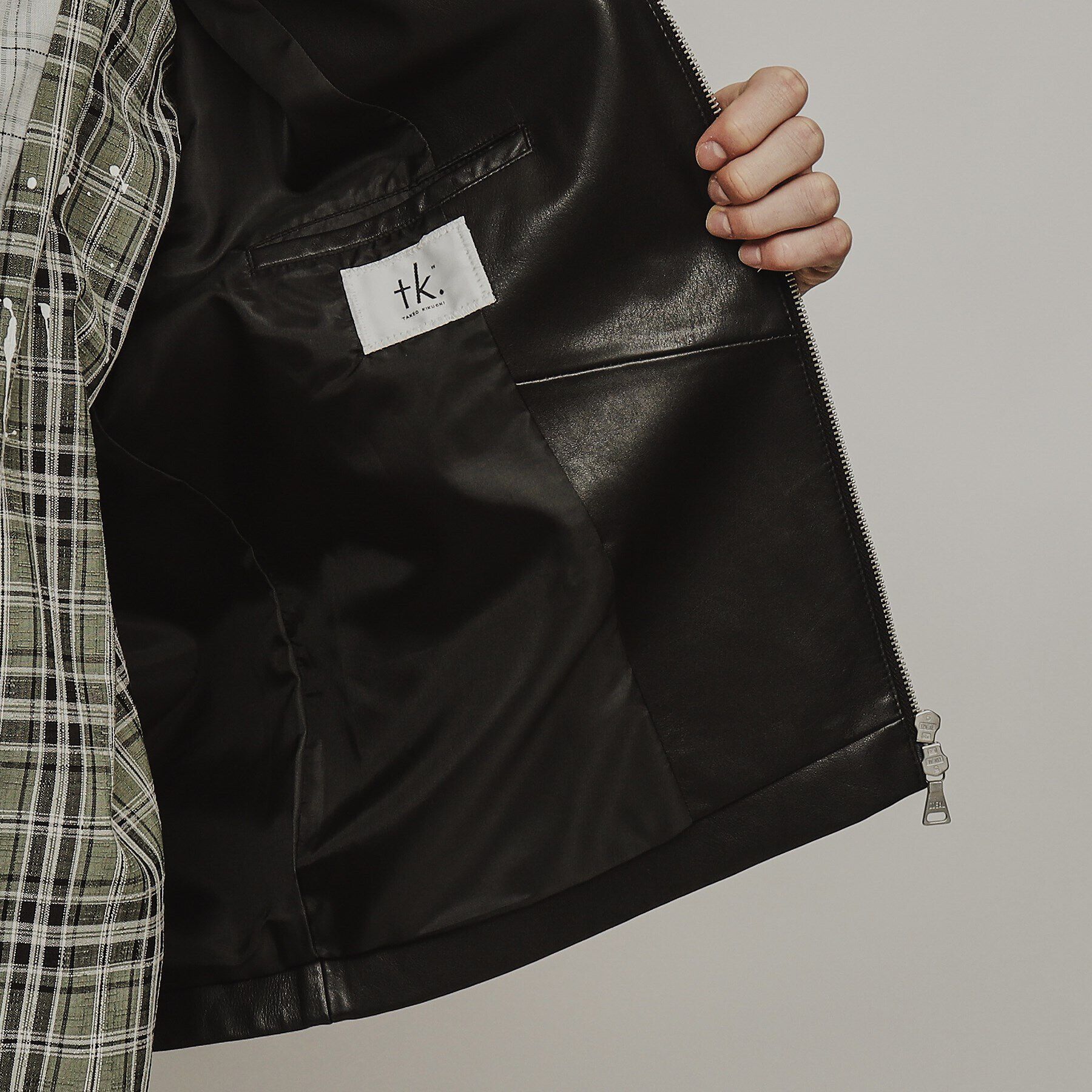 tk.TAKEO KIKUCHI「ラムレザーダブルライダースジャケット」|ライダースジャケット|