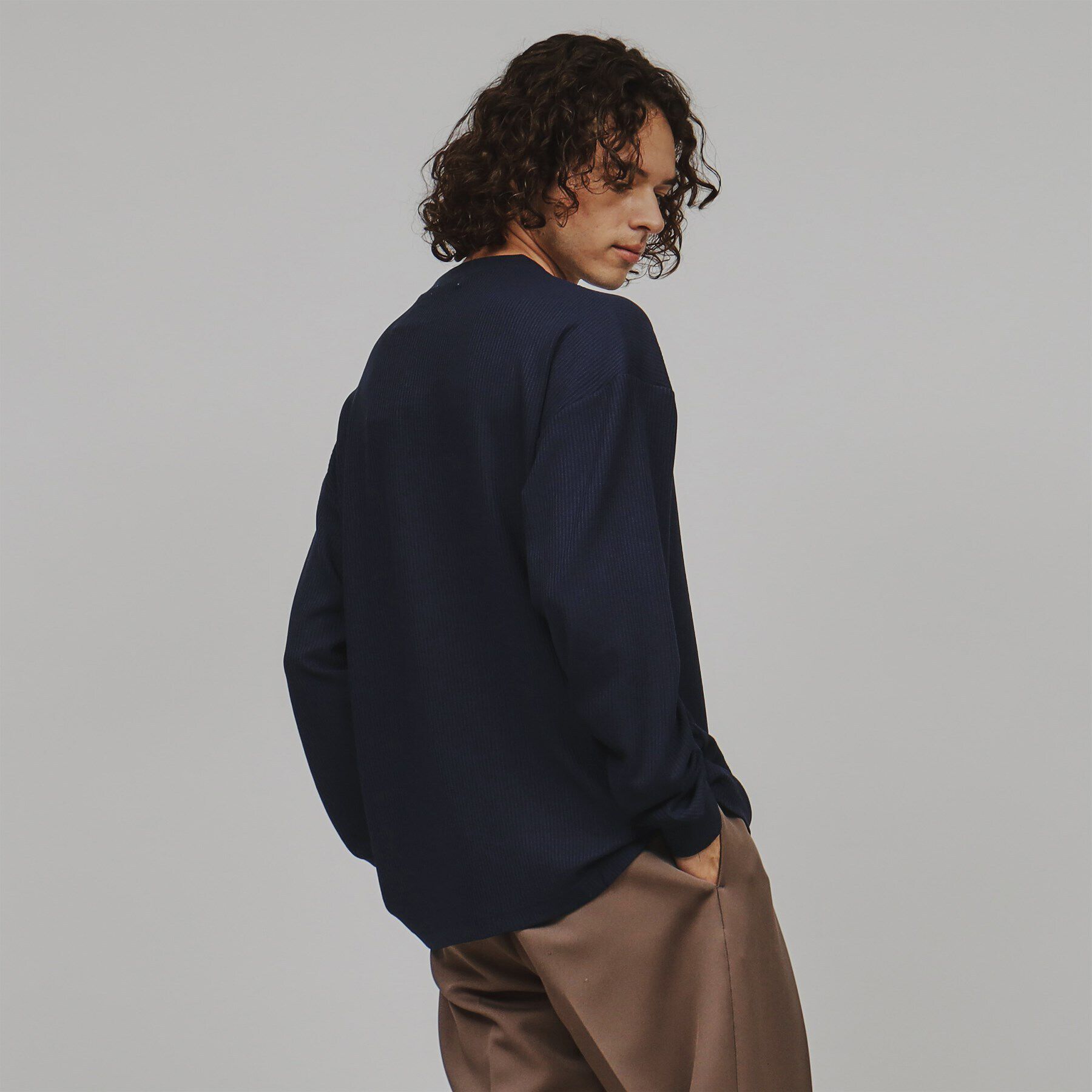 tk.TAKEO KIKUCHI「カラーワッフルオーバーサイズカットソー」|Tシャツ・カットソー|