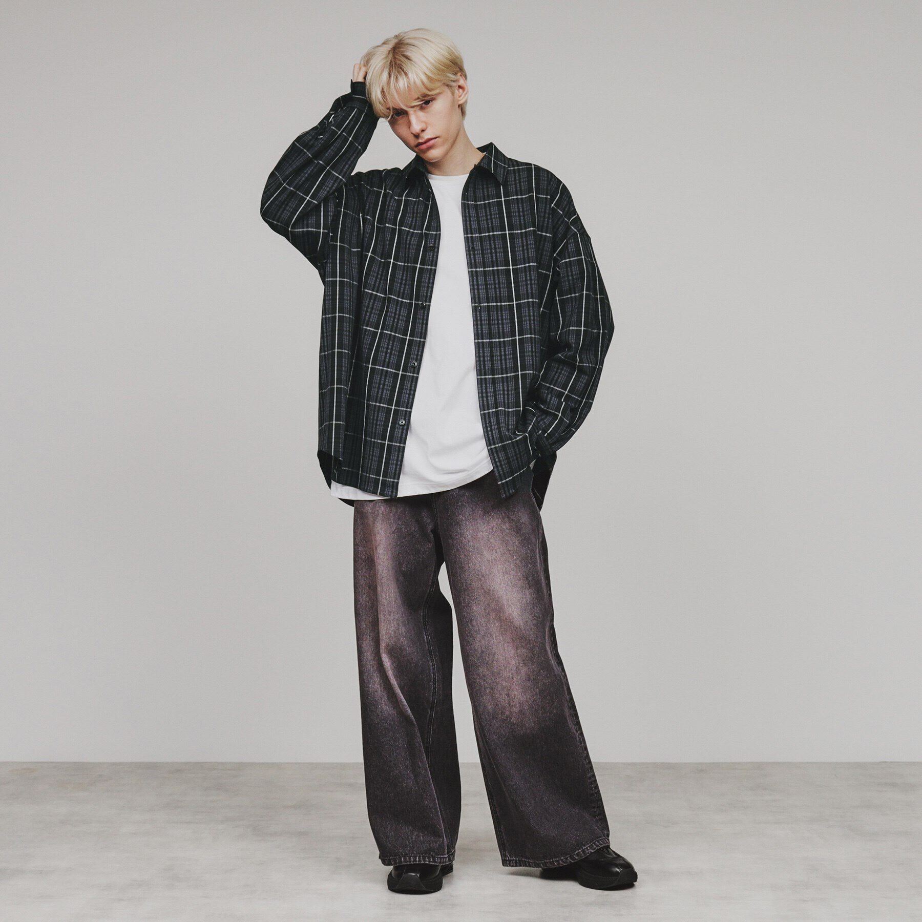 tk.TAKEO KIKUCHI「フードレイヤーチェックシャツ」|シャツ・ブラウス|