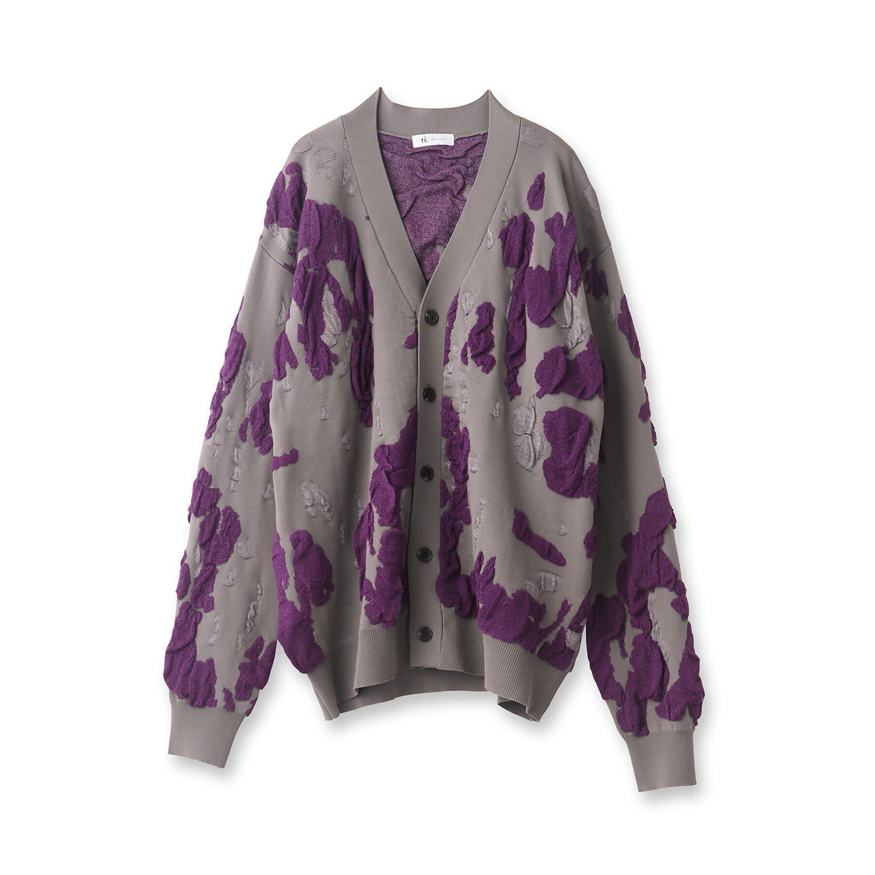 tk.TAKEO KIKUCHI「アブストラクトフクレジャカードカーディガン」|カーディガン|