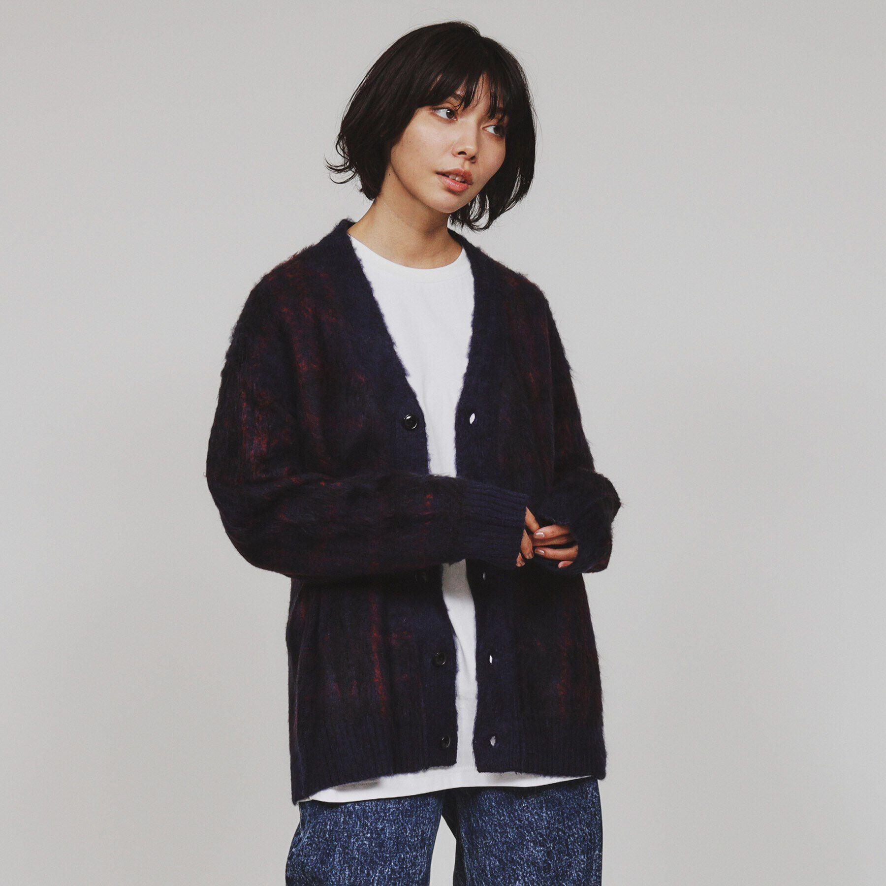 tk.TAKEO KIKUCHI「【全10色】シャギーカーディガン」|カーディガン|