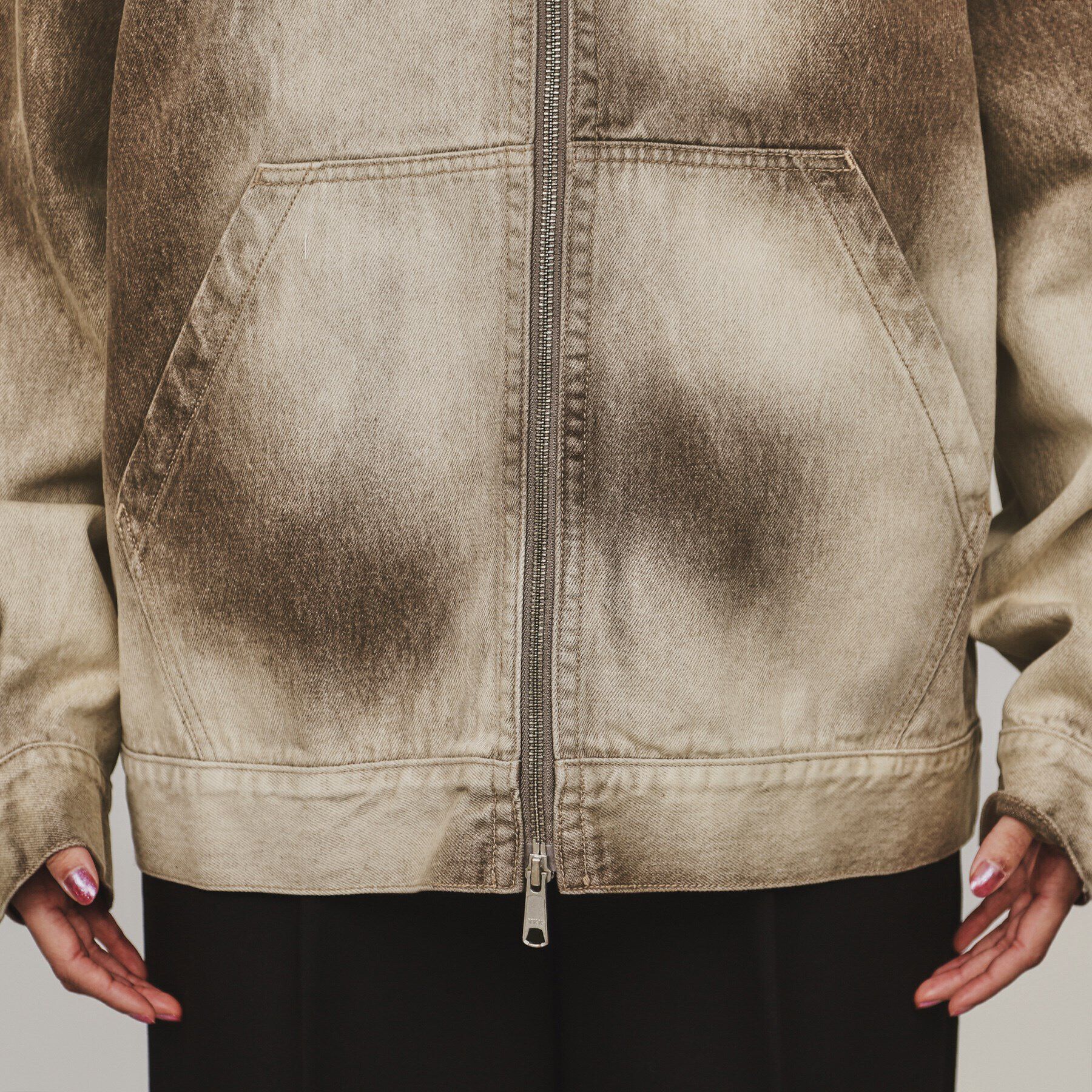 tk.TAKEO KIKUCHI「【セットアップ対応】フーデットデニムブルゾン」|デニムジャケット|