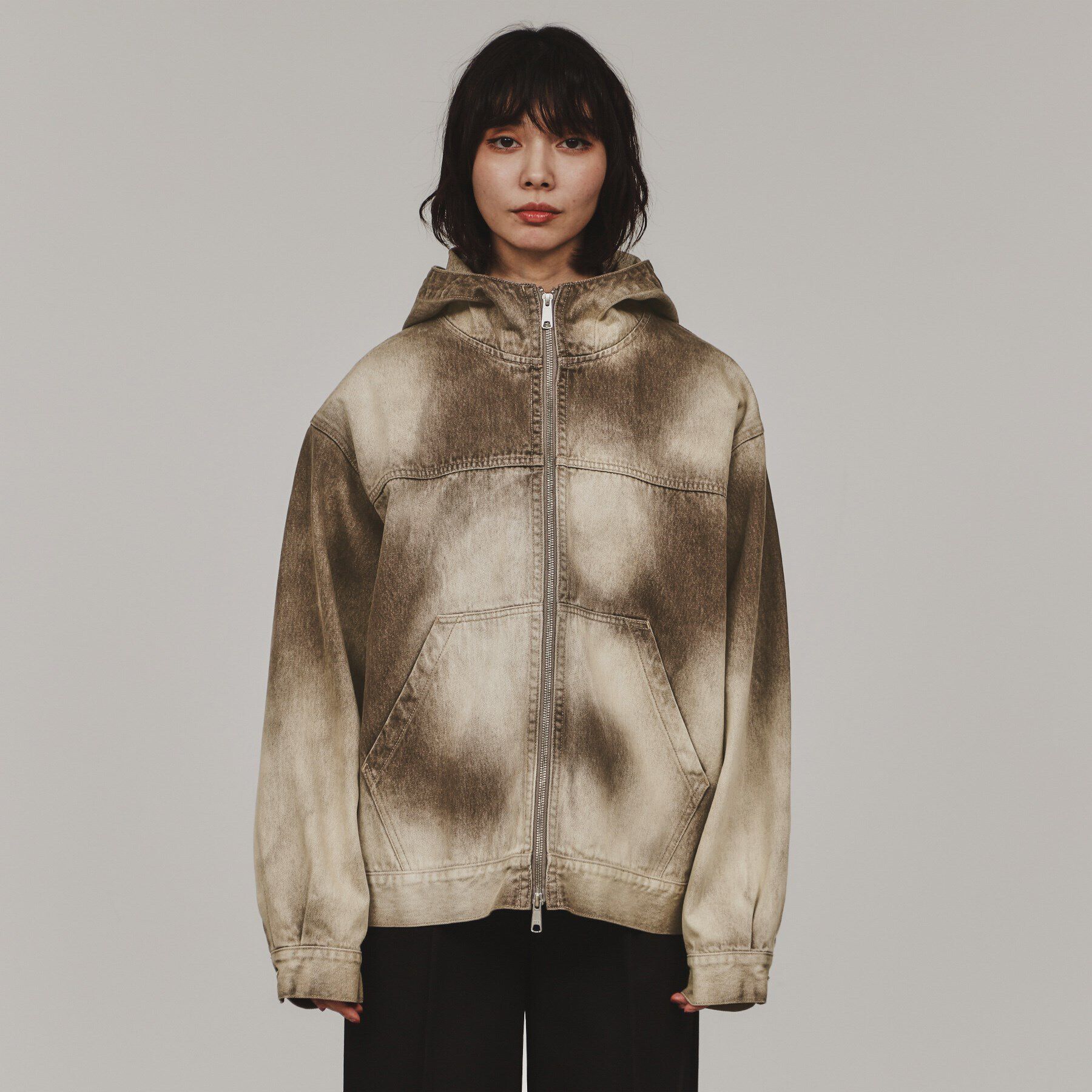 tk.TAKEO KIKUCHI「【セットアップ対応】フーデットデニムブルゾン」|デニムジャケット|