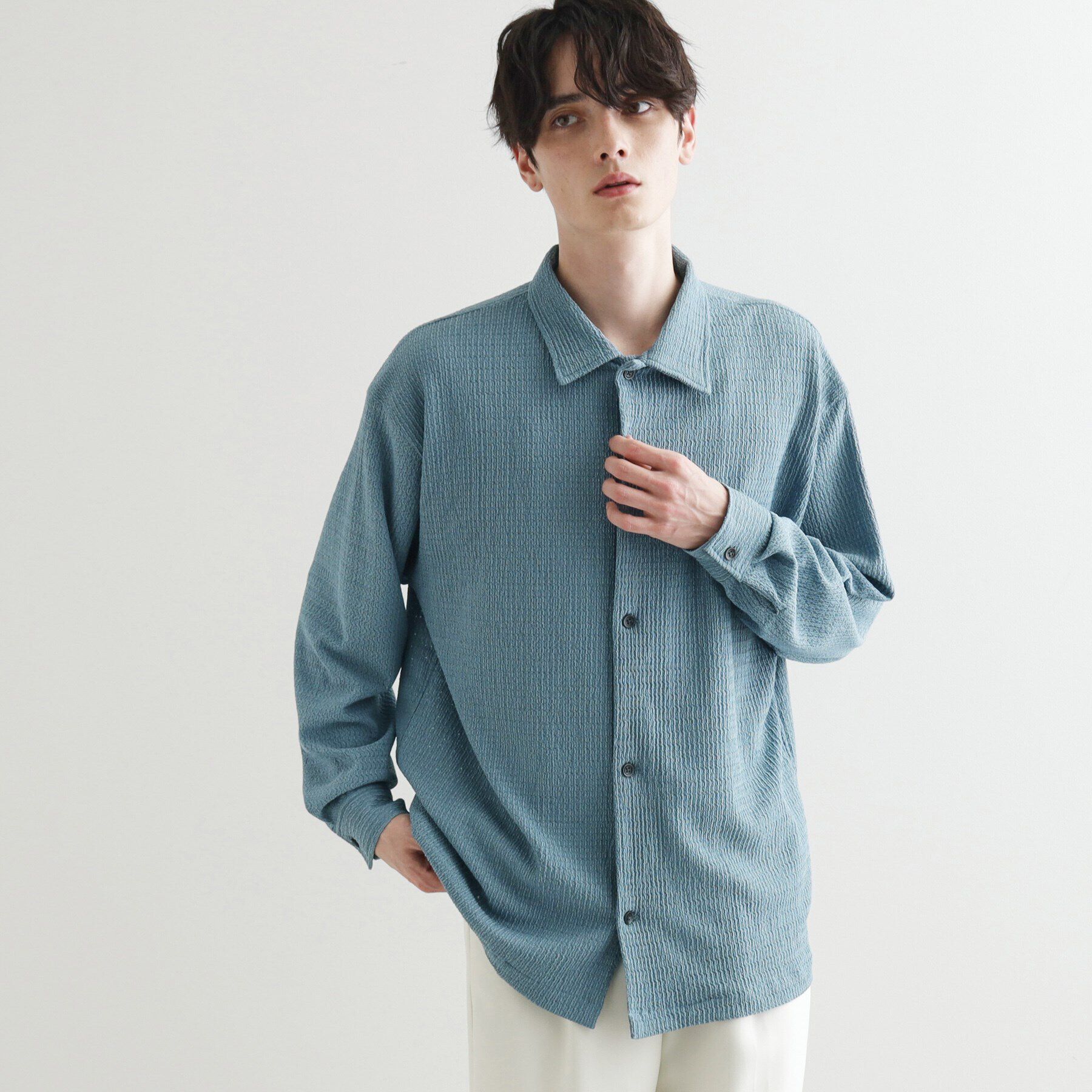 tk.TAKEO KIKUCHI「カット楊柳シャツ」|シャツ・ブラウス|