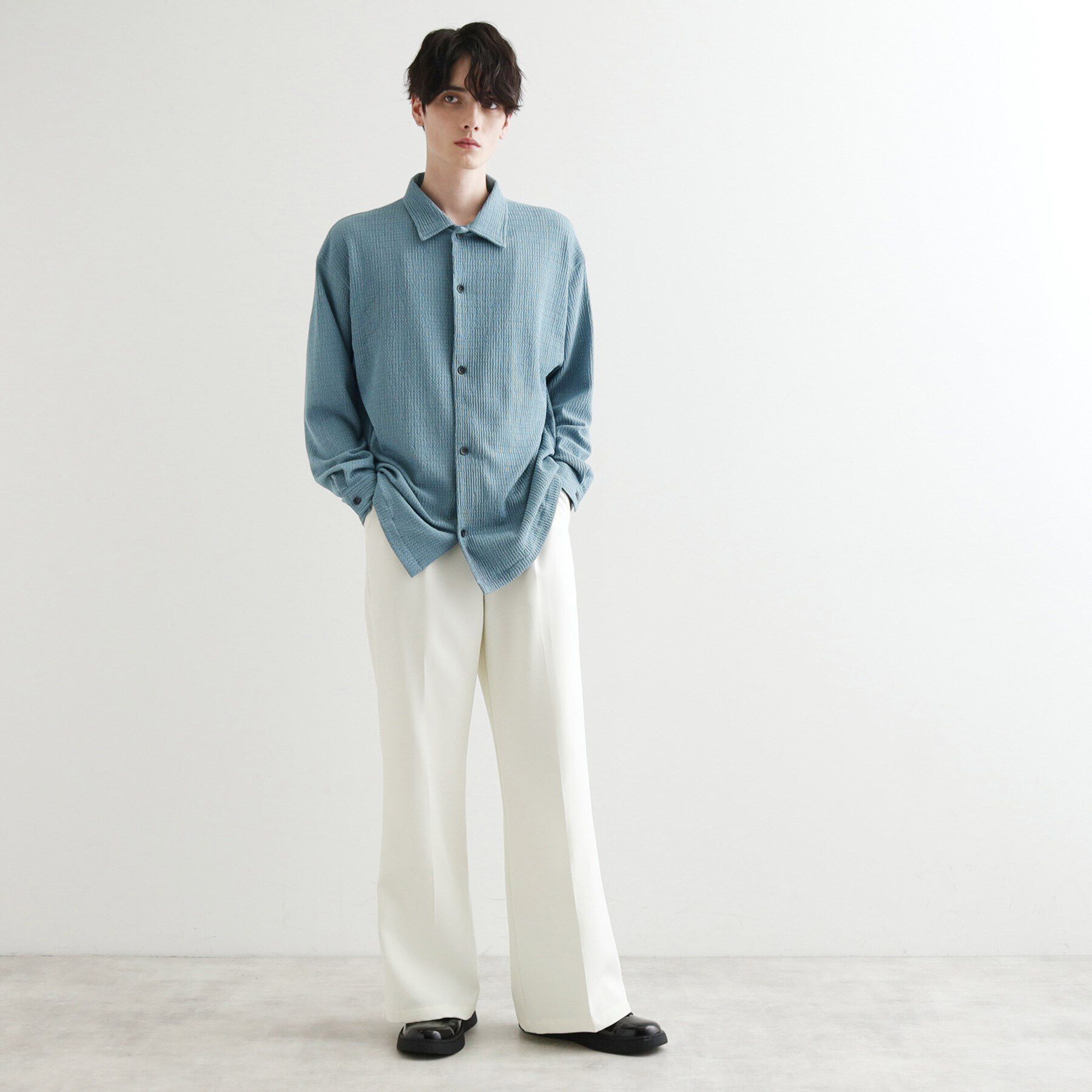 tk.TAKEO KIKUCHI「カット楊柳シャツ」|シャツ・ブラウス|