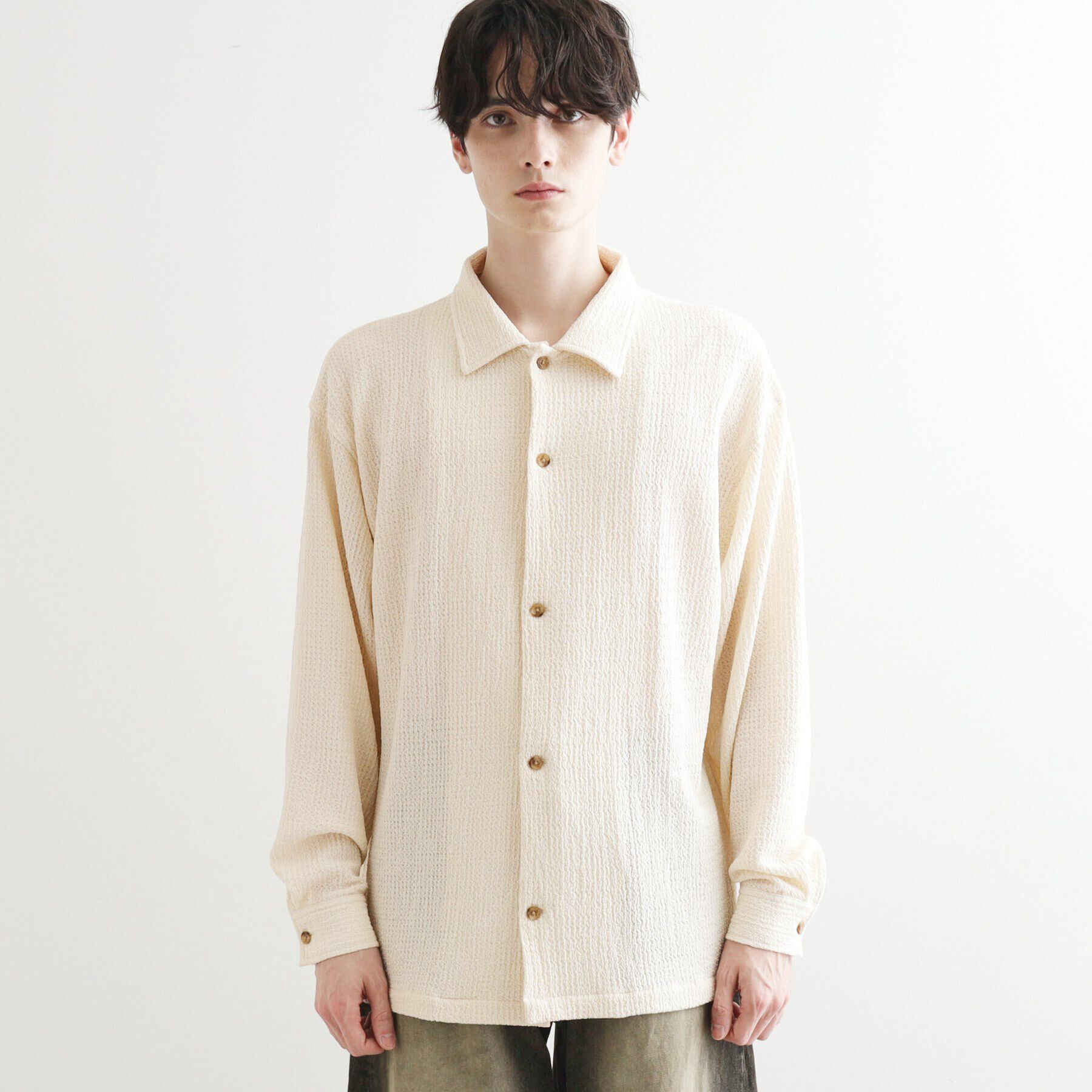 tk.TAKEO KIKUCHI「カット楊柳シャツ」|シャツ・ブラウス|