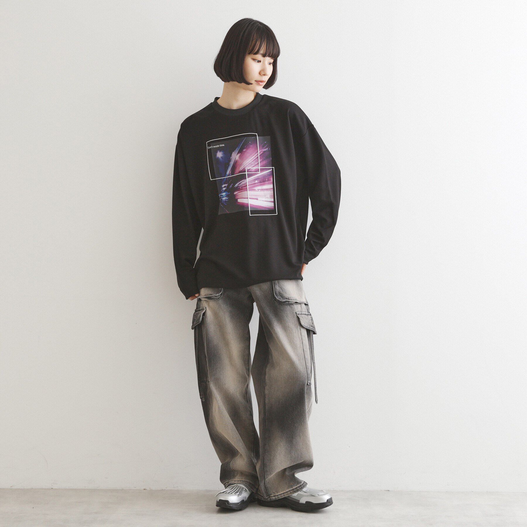 tk.TAKEO KIKUCHI「ネオングラフィックロンT」|Tシャツ・カットソー|