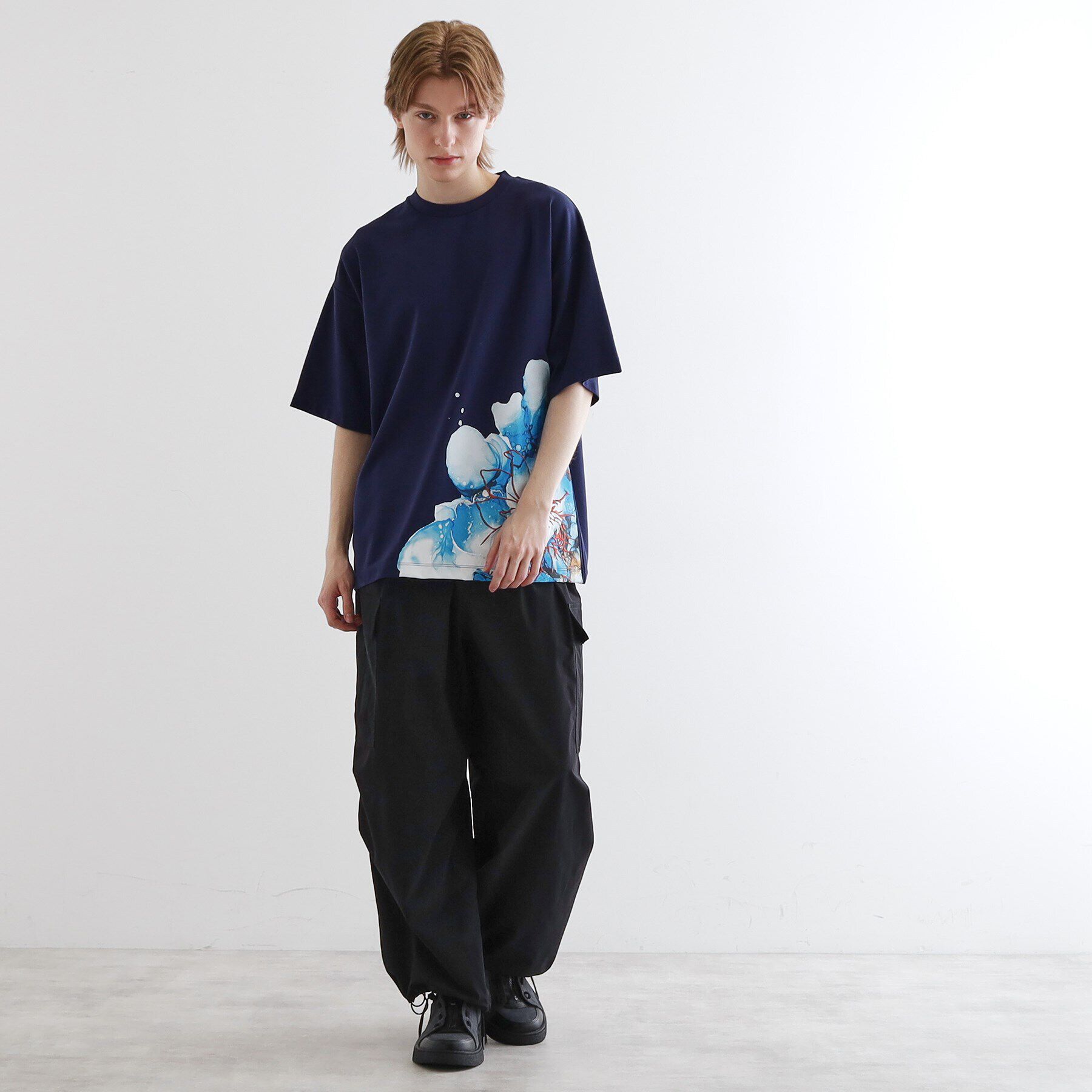 tk.TAKEO KIKUCHI「バブルアートフラワーTシャツ」|Tシャツ・カットソー|