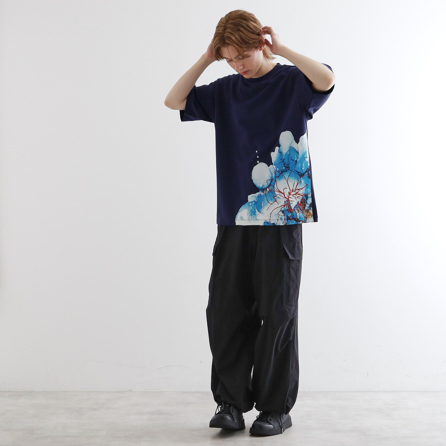 tk.TAKEO KIKUCHI「バブルアートフラワーTシャツ」|Tシャツ・カットソー|