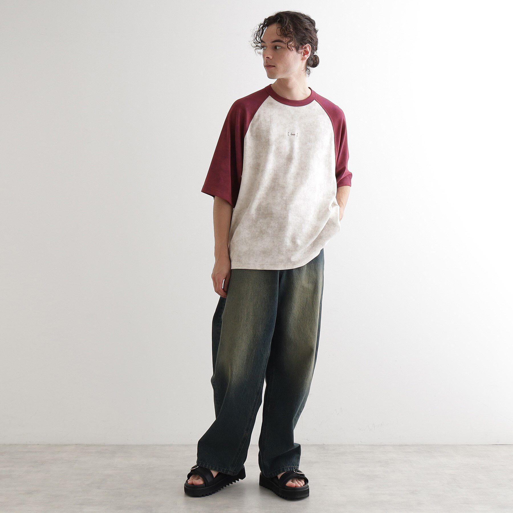 tk.TAKEO KIKUCHI「ヴィンテージライクラグランTシャツ」|Tシャツ・カットソー|