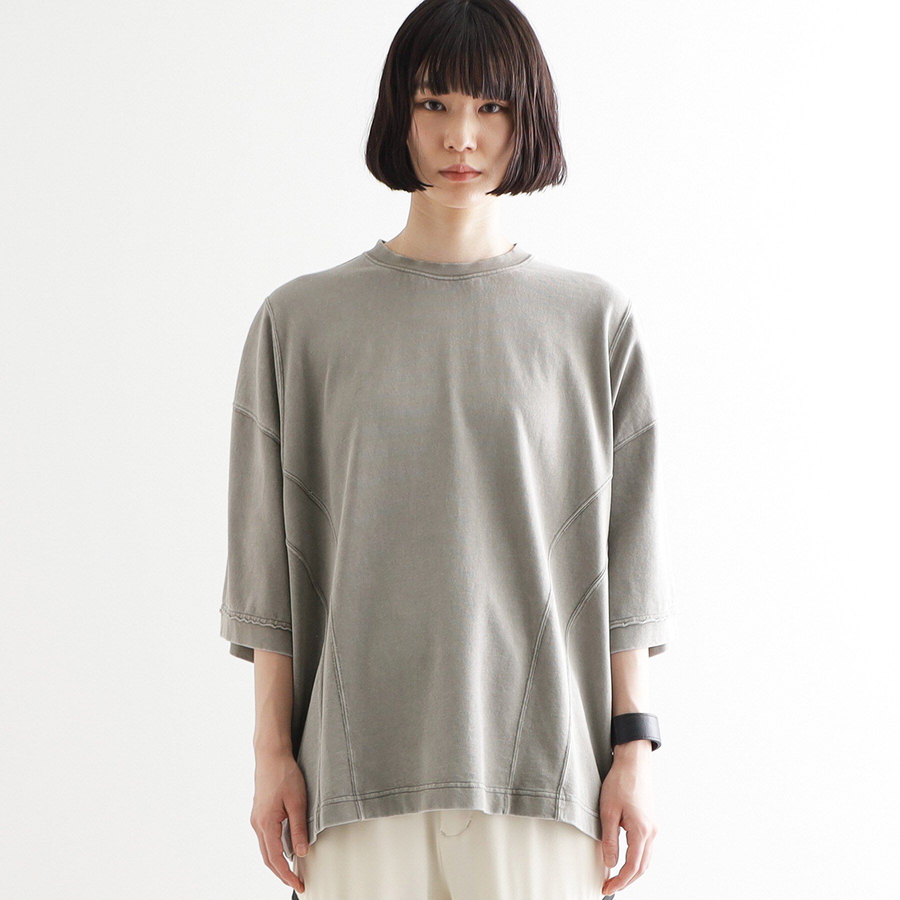 tk.TAKEO KIKUCHI「ヴィンテージクロップドTシャツ」|Tシャツ・カットソー|