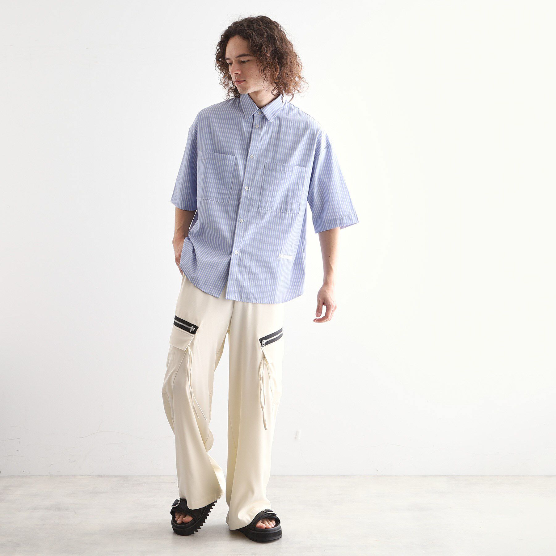 tk.TAKEO KIKUCHI「ストライプ刺繍シャツ」|シャツ・ブラウス|