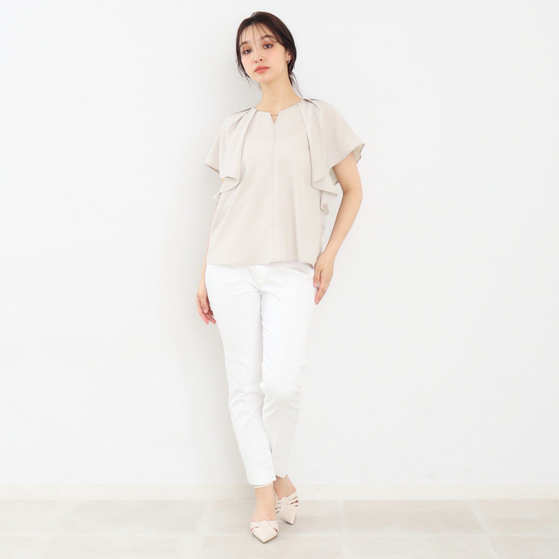 index「タックフレアスリーブブラウス【洗濯機洗い可/吸水速乾/防シワ/抗ピル】」|シャツ・ブラウス|