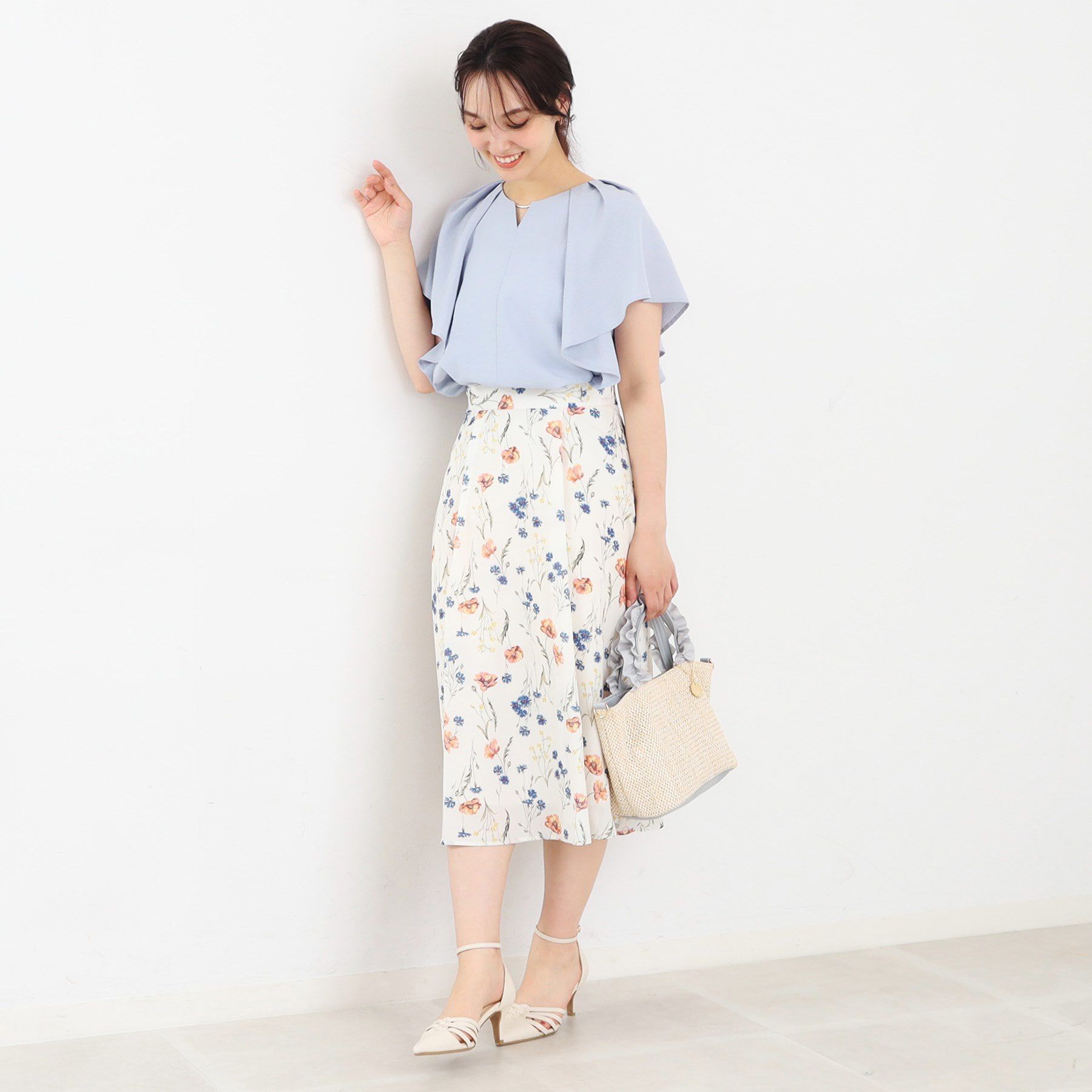 index「タックフレアスリーブブラウス【洗濯機洗い可/吸水速乾/防シワ/抗ピル】」|シャツ・ブラウス|