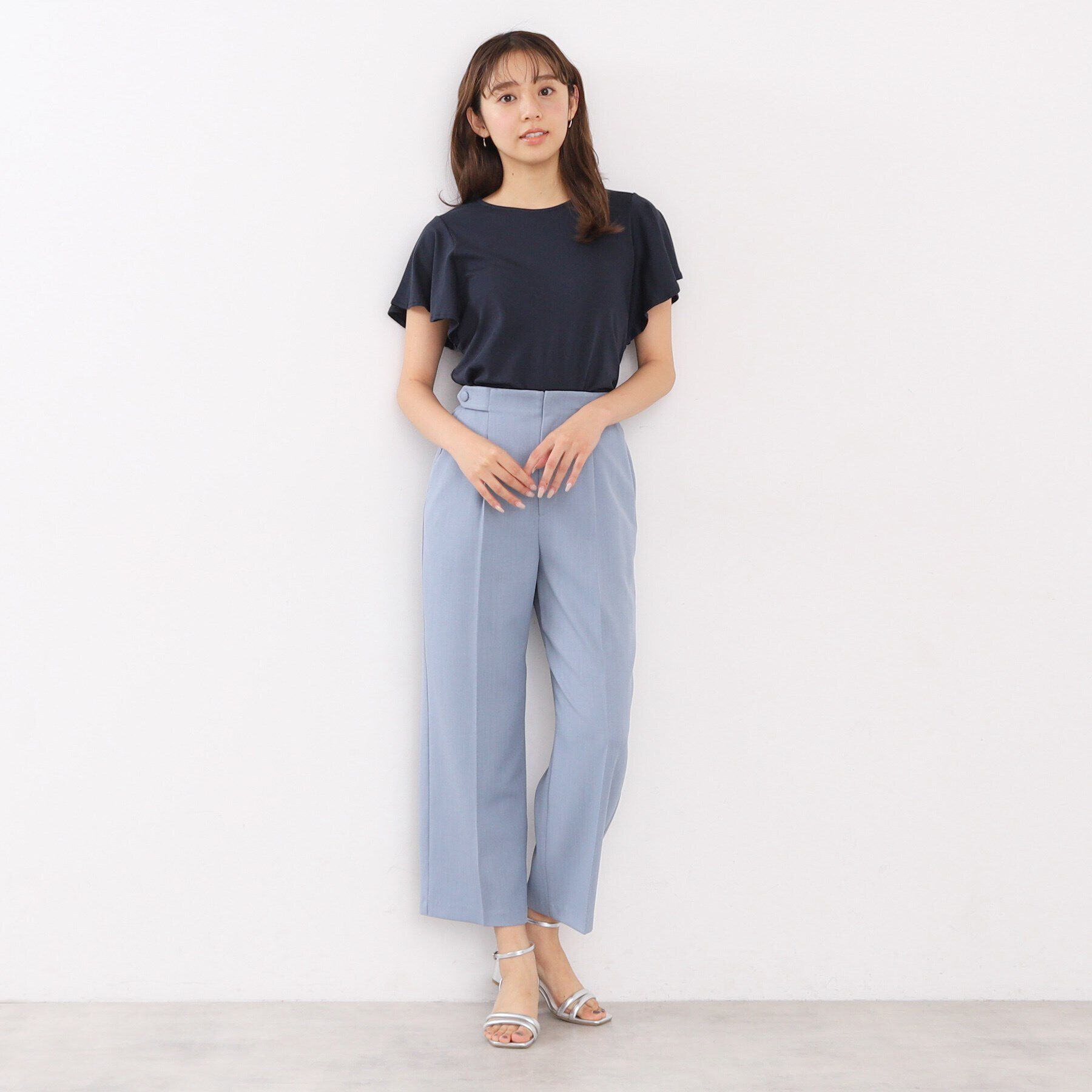 index「UV フレアースリーブトップス【接触冷感/洗濯機洗い可】」|Tシャツ・カットソー|