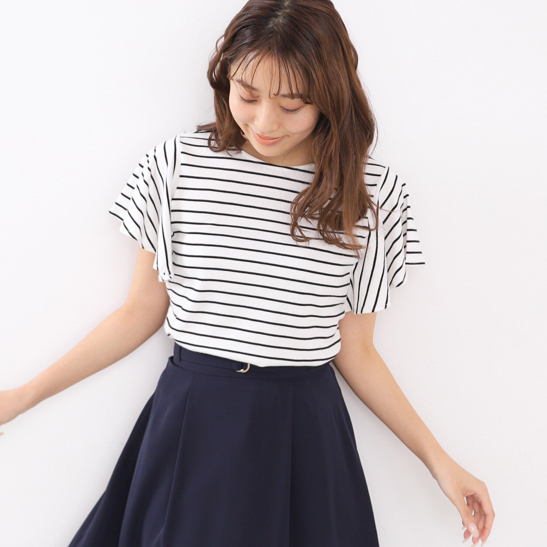 index「UV フレアースリーブトップス【接触冷感/洗濯機洗い可】」|Tシャツ・カットソー|オフホワイト(303