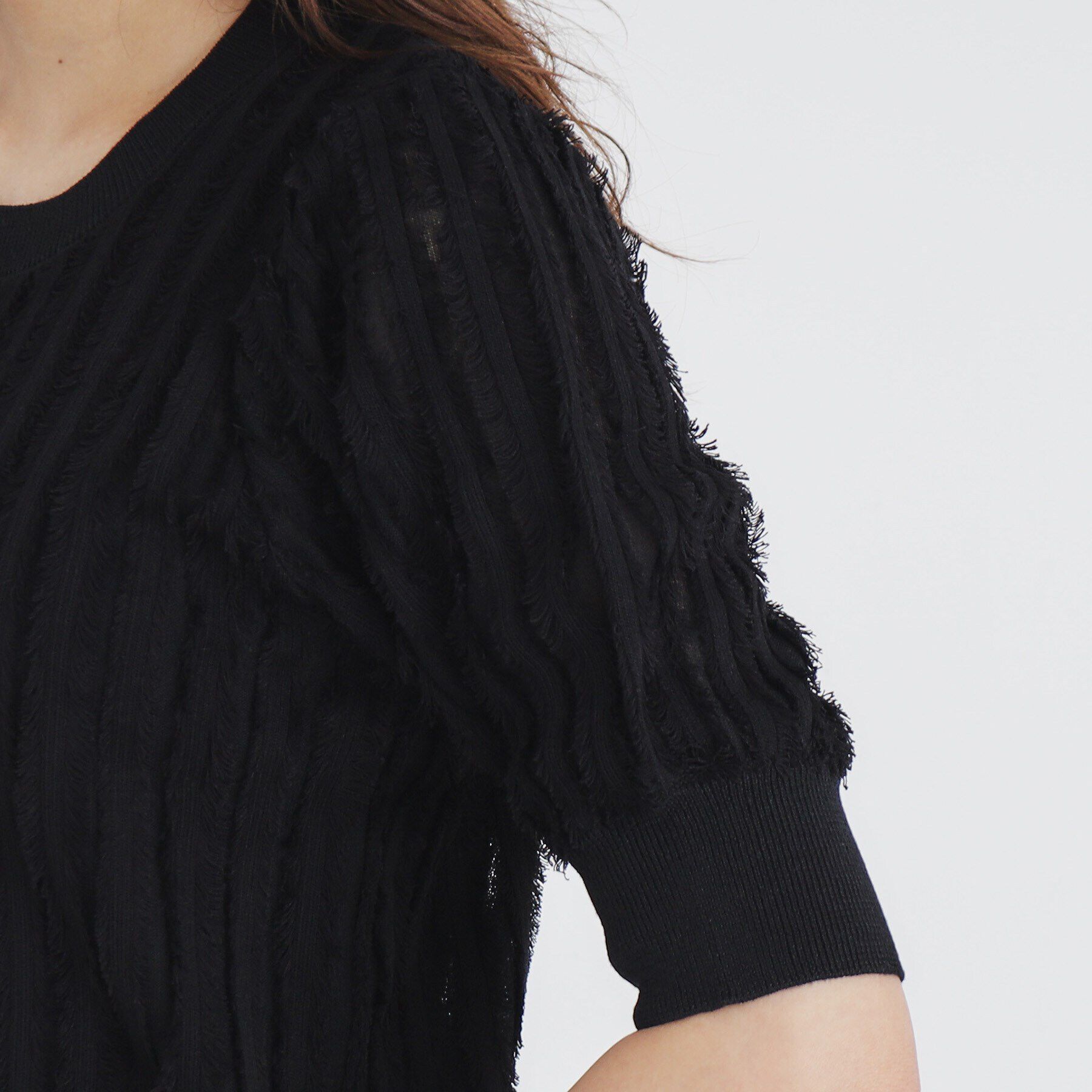 index「カットフリンジニットトップス/セットアップ対応【洗濯機洗い可】」|ニット・セーター|