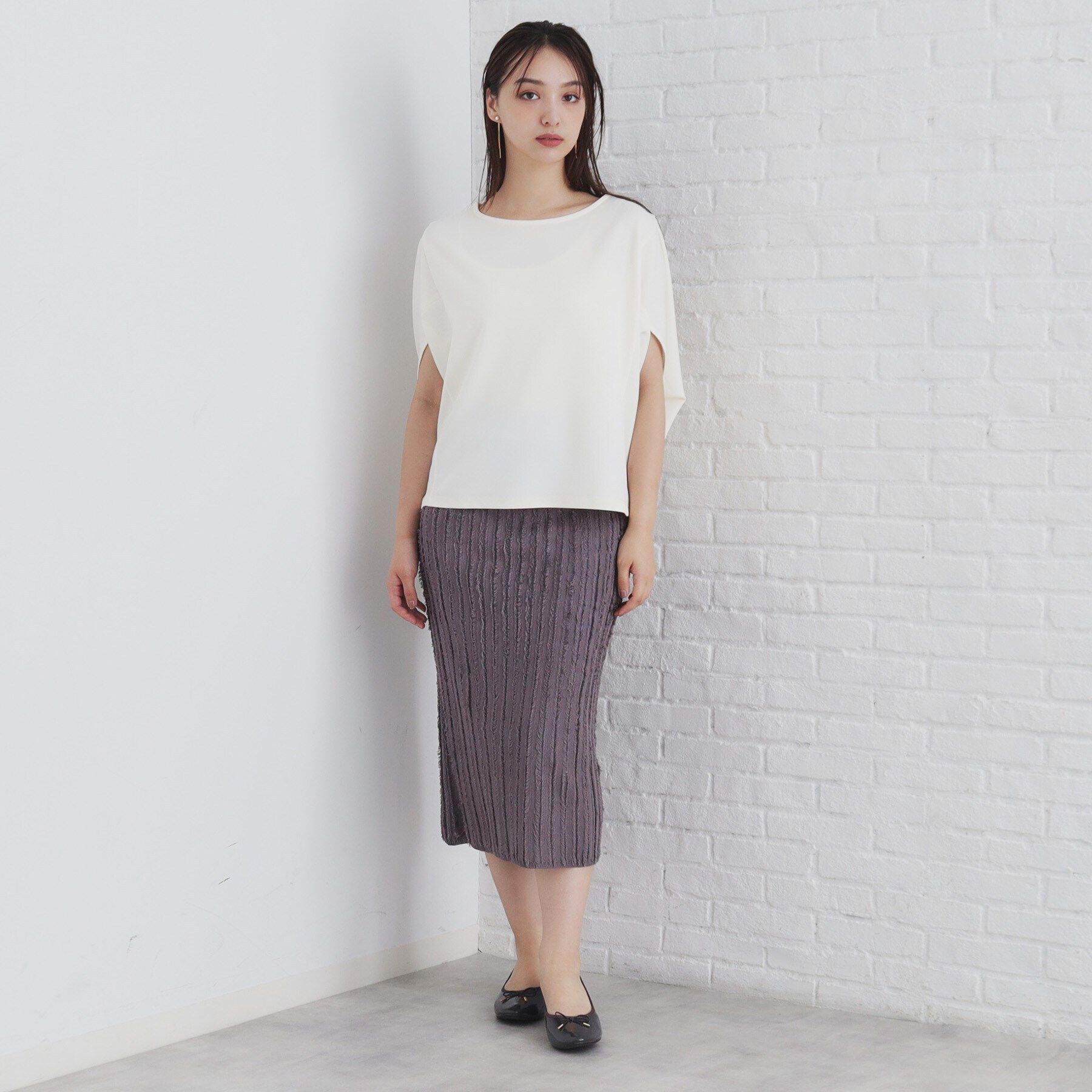 index「UV ドルマンスリーブトップス【洗濯機洗い可/防シワ】」|Tシャツ・カットソー|