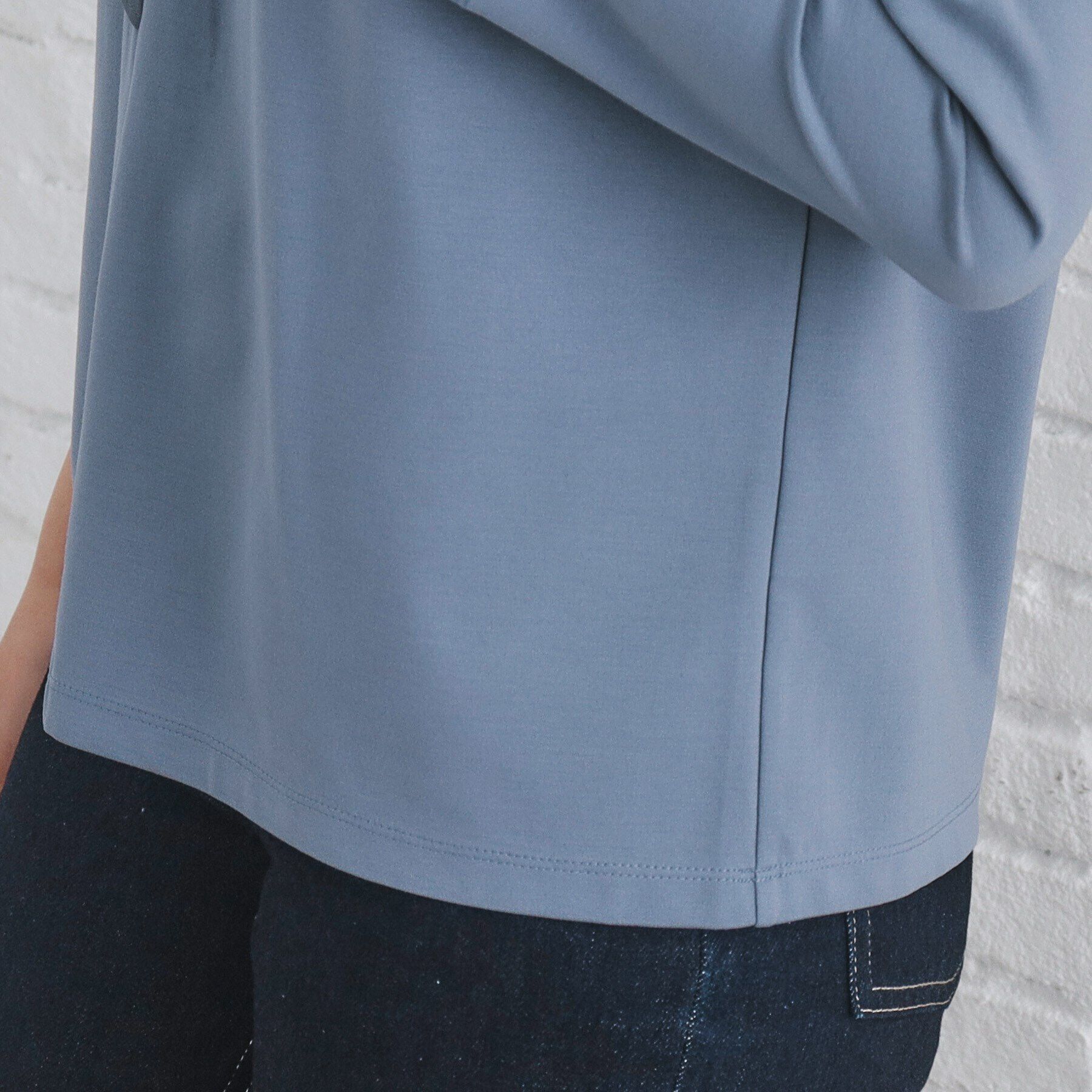 index「ストレッチポンチアシメフリルトップス【洗濯機可】」|Tシャツ・カットソー|