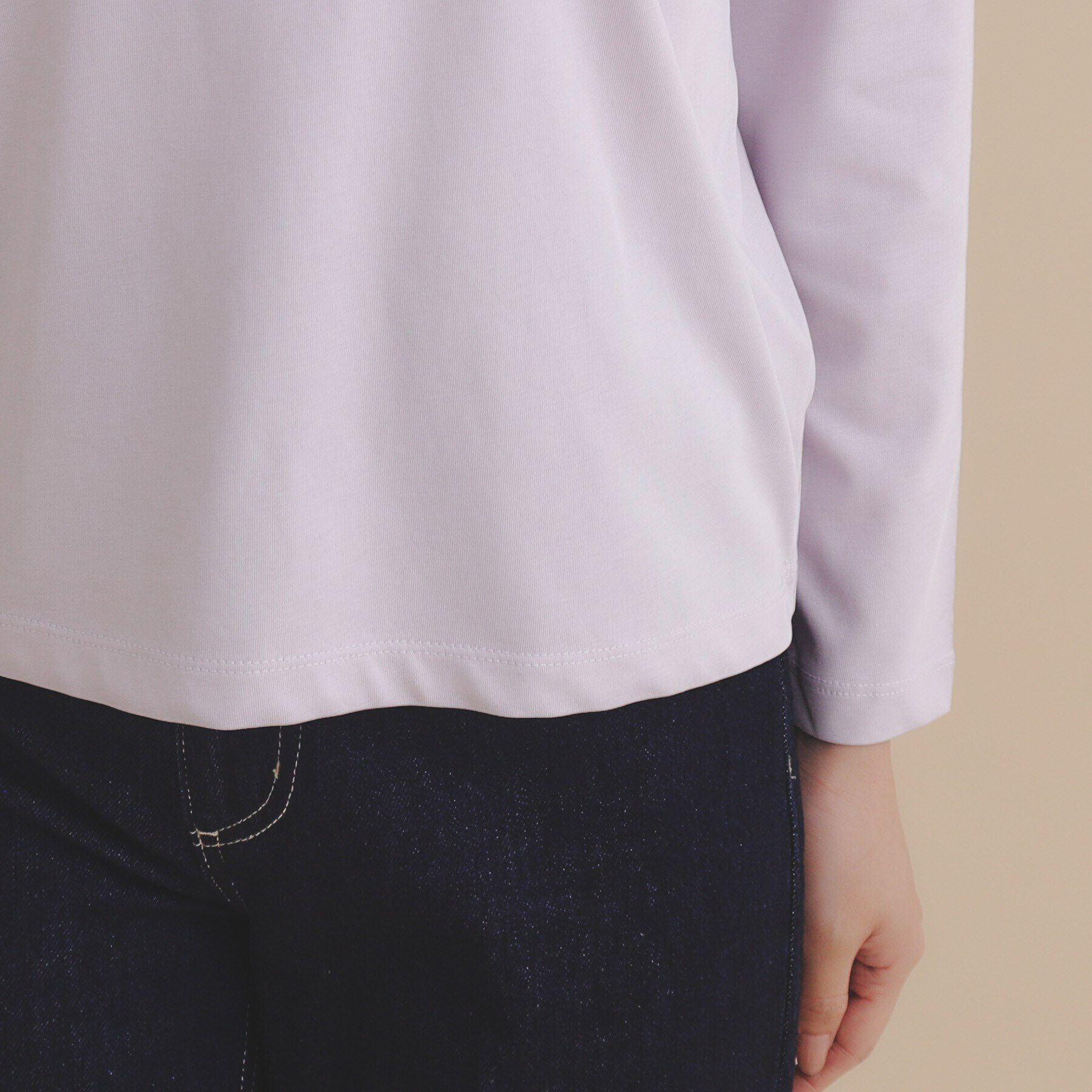 index「UV ロゴプリント7分袖トップス【洗濯機洗い/抗ピル】」|Tシャツ・カットソー|